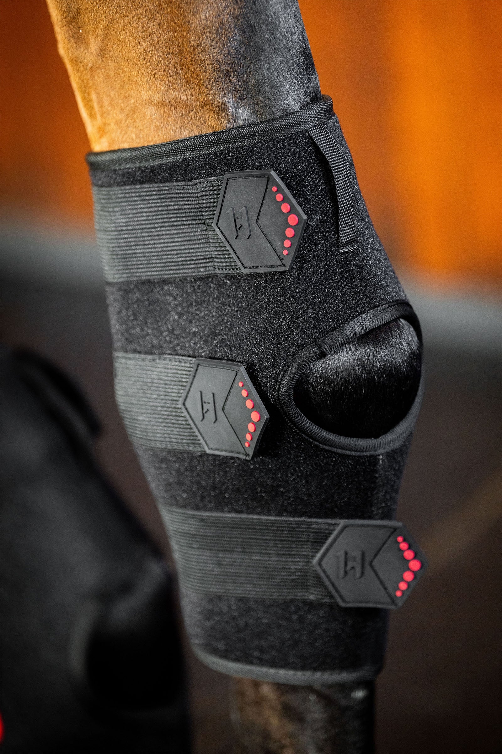 Horseware LED Red Light Therapy Hock Boot (1 pc.) Leg Protection & Hoof Protection for Horses