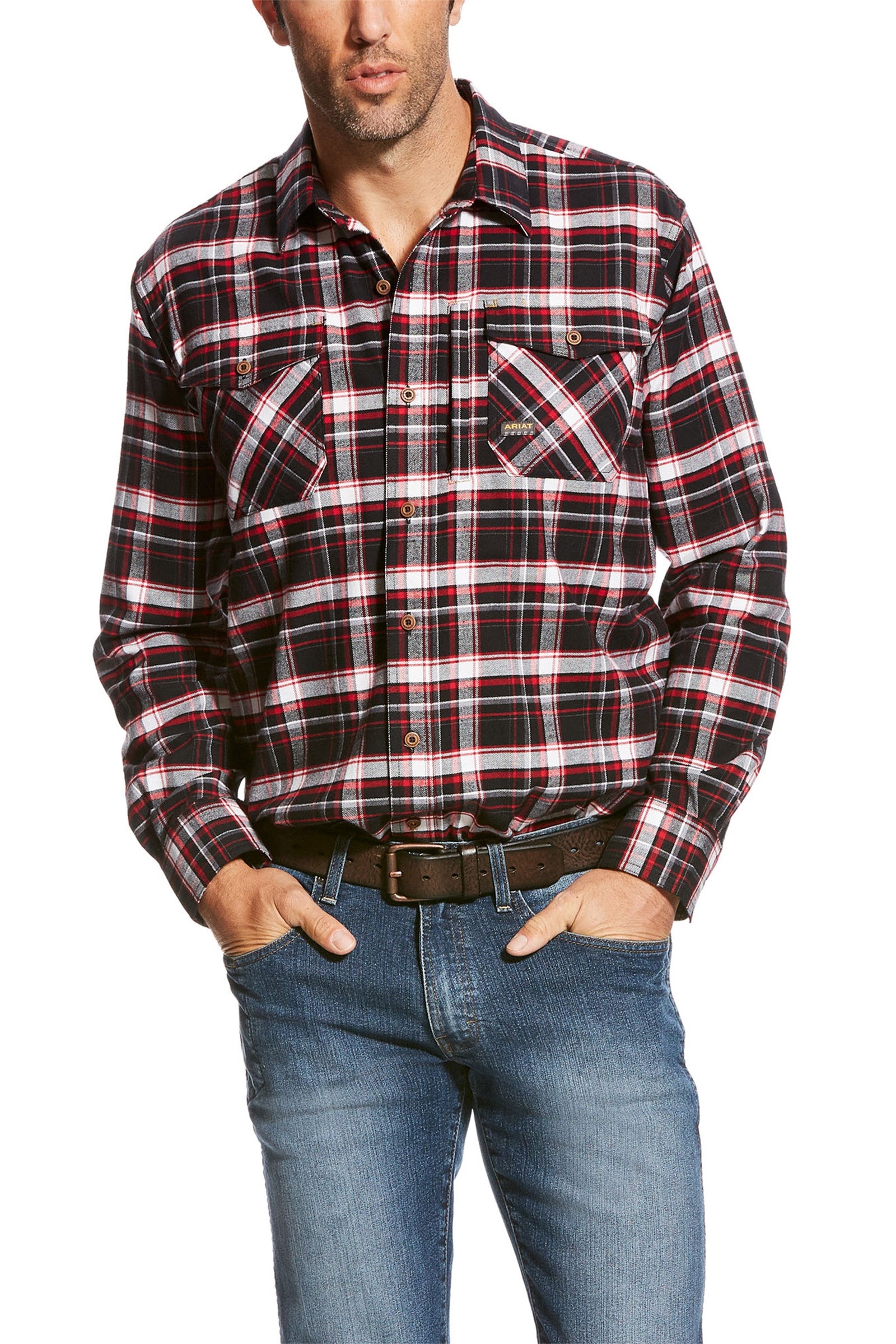 Ariat Rebar flanell DuraStretch arbetsskjorta Herridkläder
