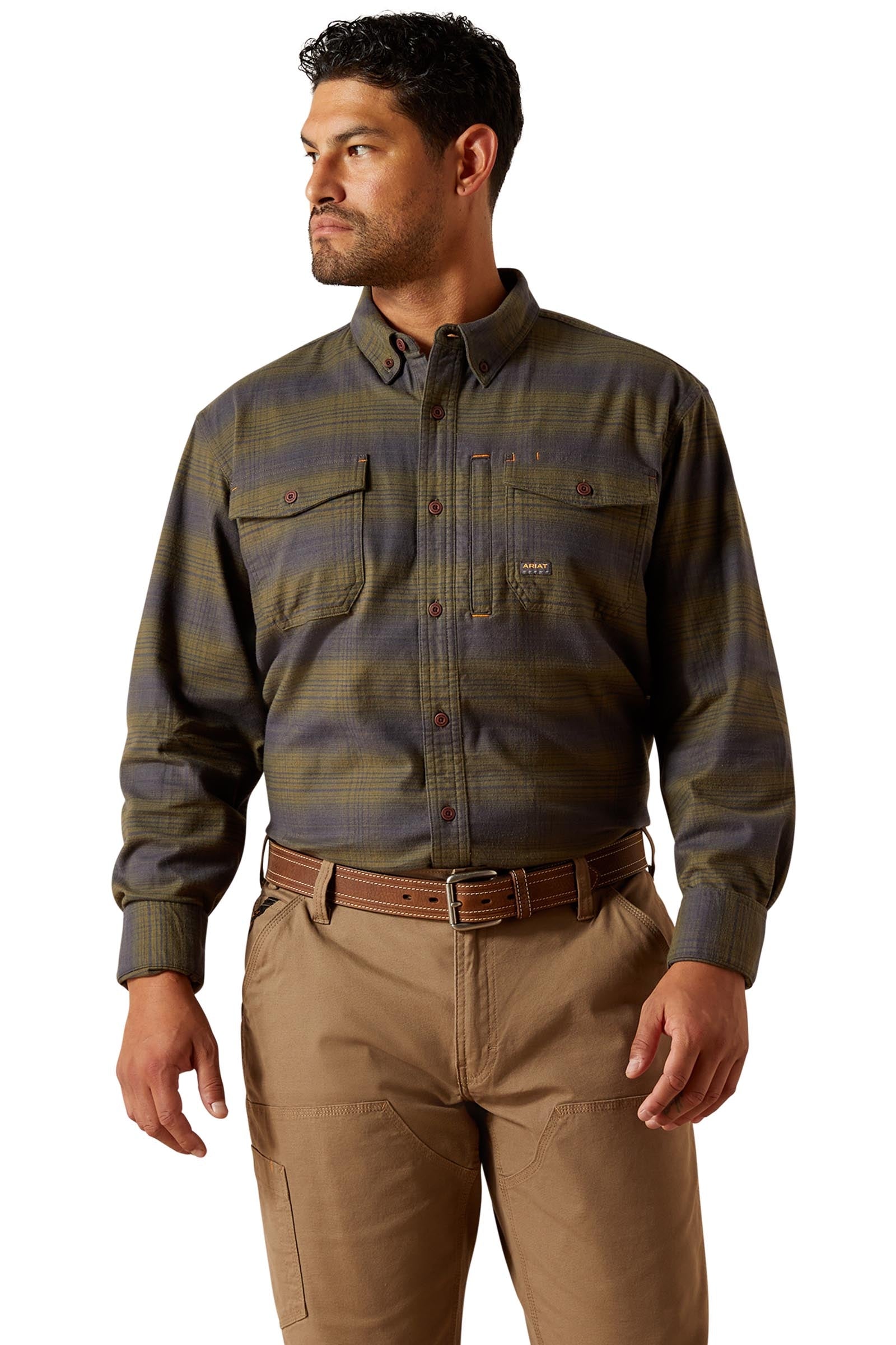 Ariat Rebar flanell DuraStretch arbetsskjorta Herridkläder