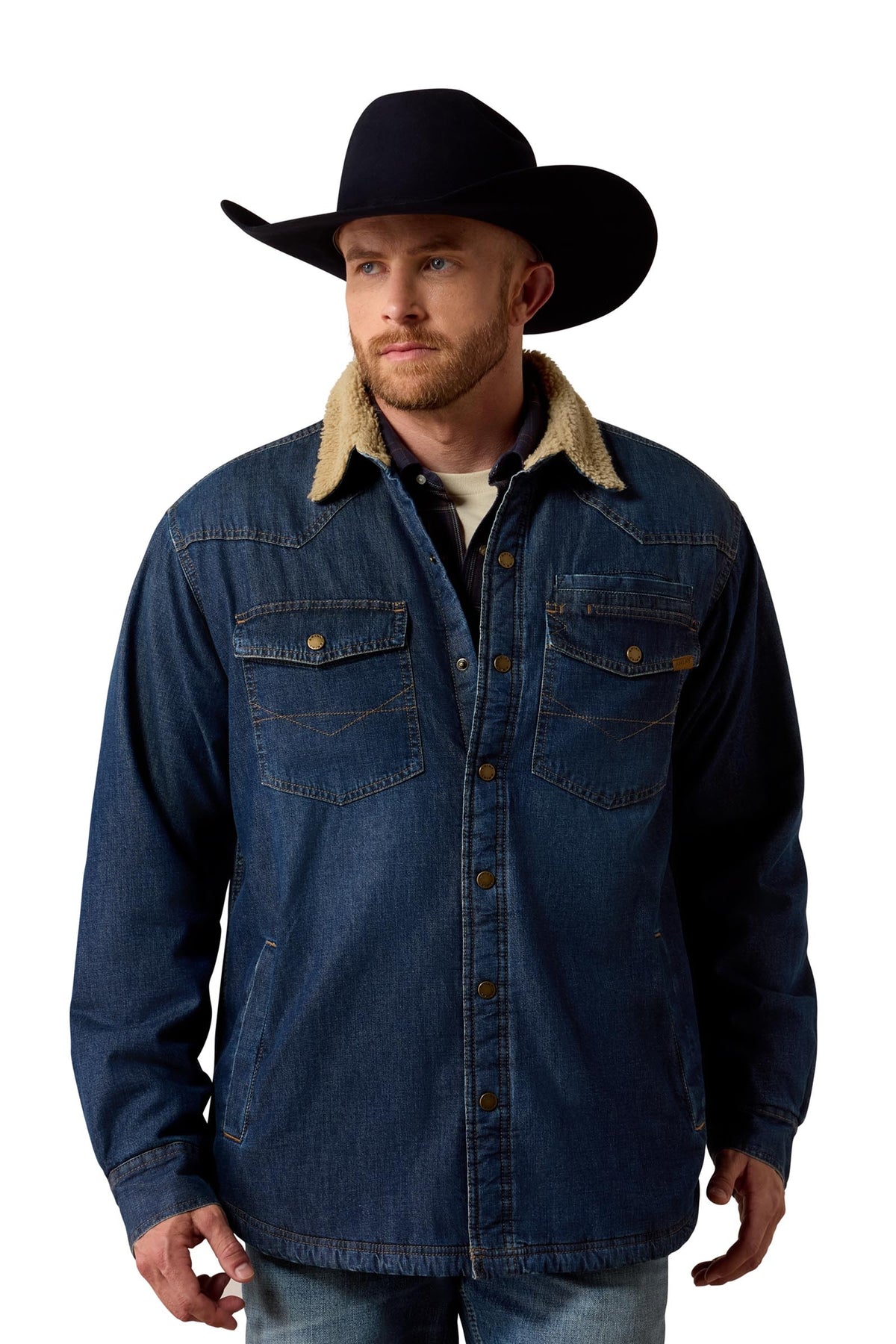 Ariat Herr skjortjacka med Sherpa-foder Herridkläder