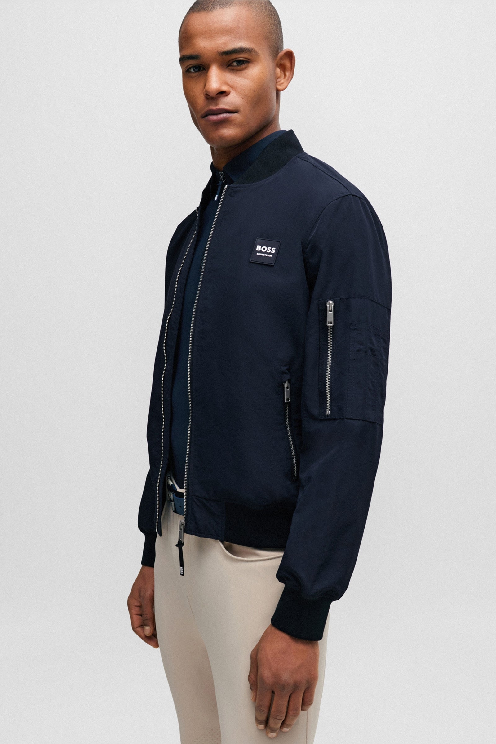 Boss Steve Pilot Bomber Jacket Mens Riding Clothing