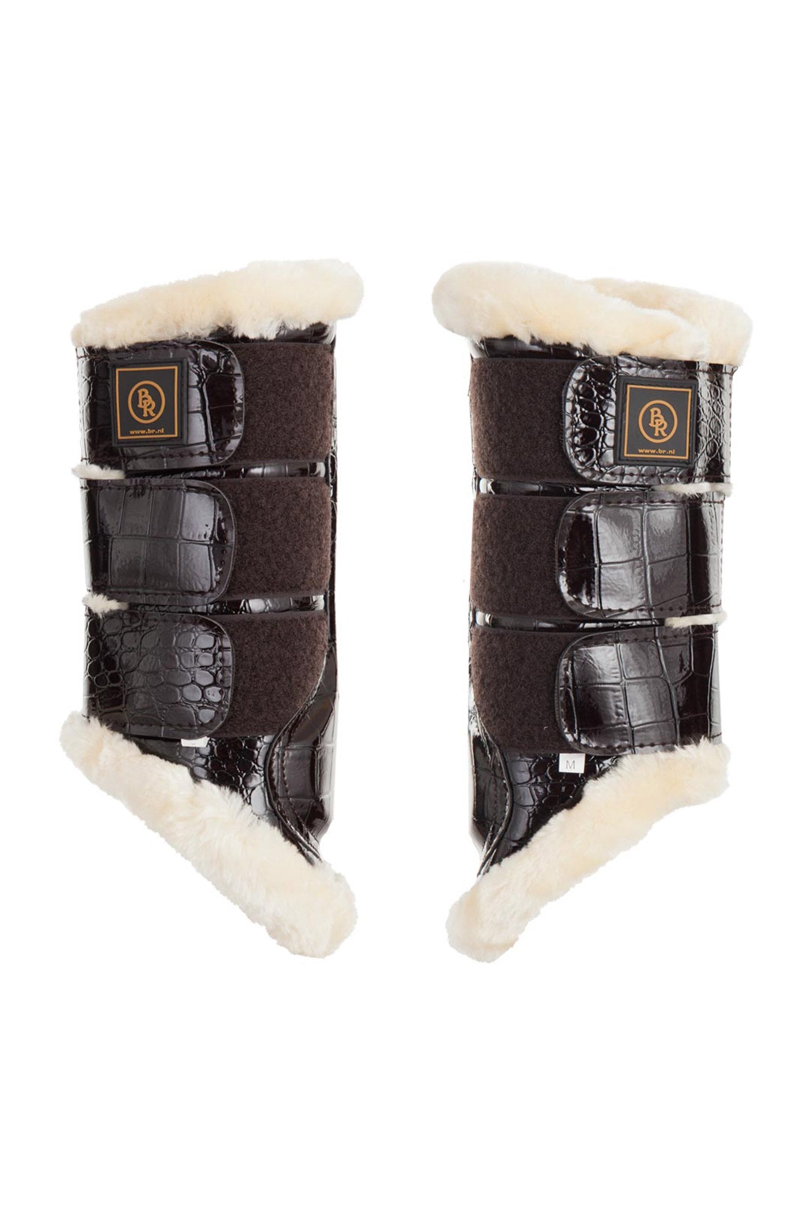 BR Majestic benskydd i konstläder med lackfinish Leg & Hoof Protection