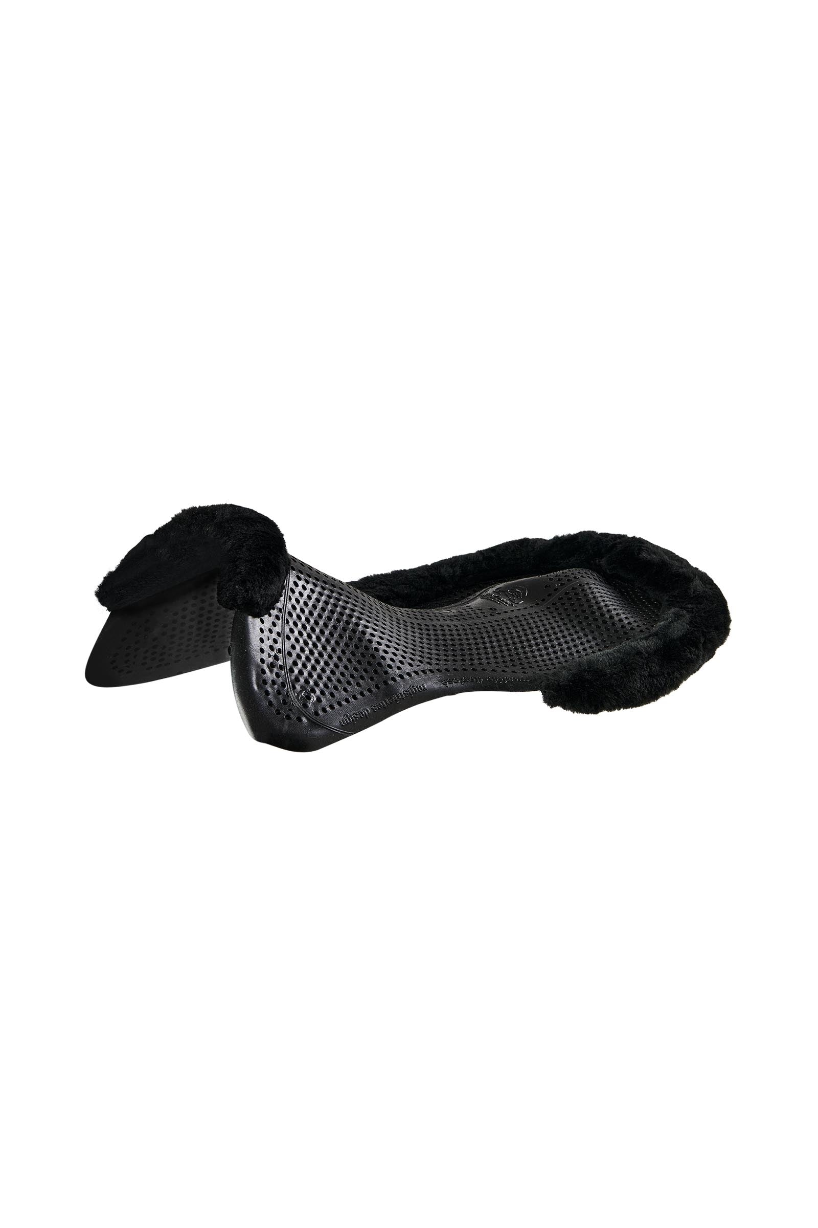 Acavallo Gel Non Slip Classic With Faux Sheepskin Cut-Out Flat Saddle Pads