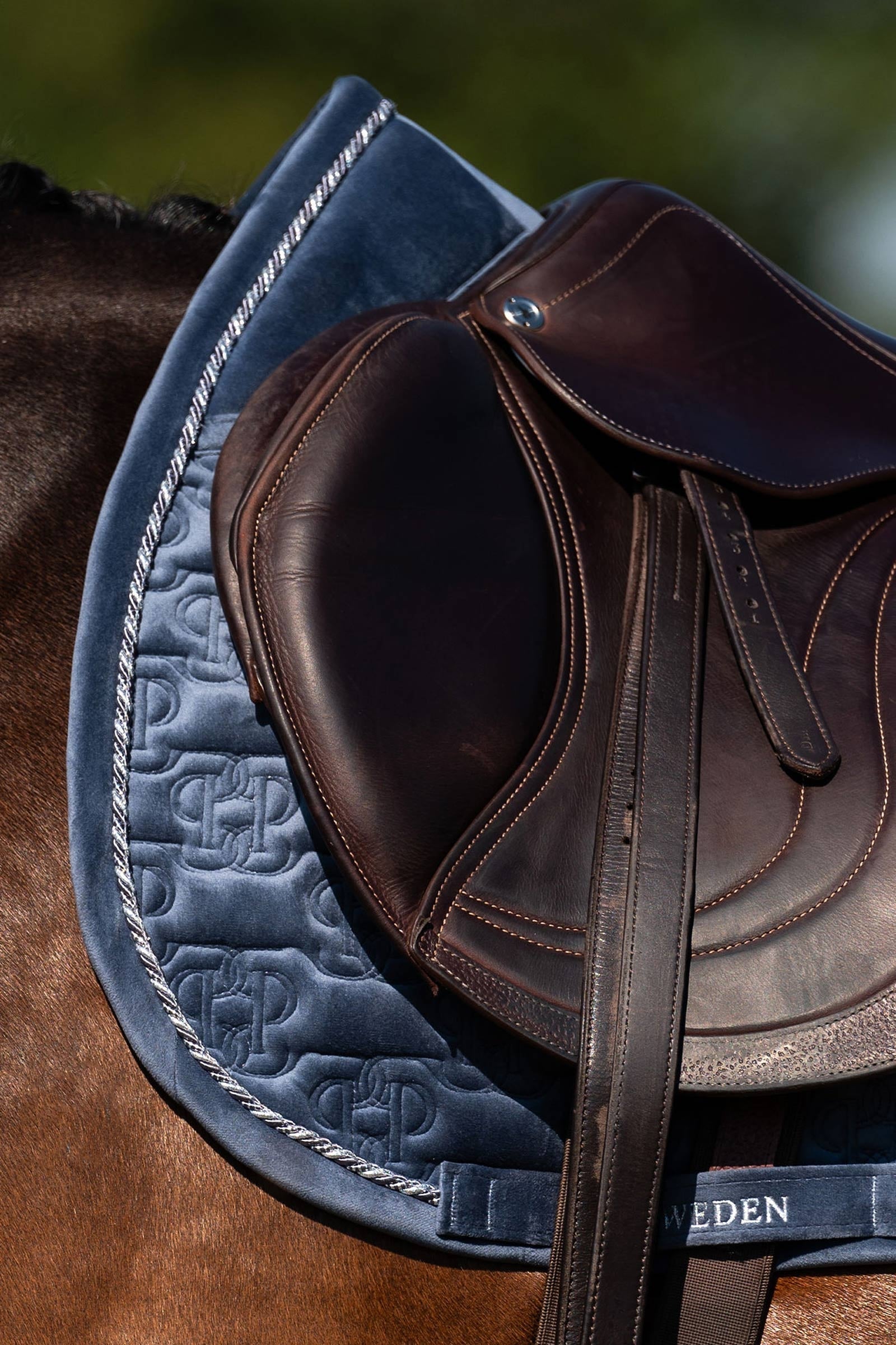 PS of Sweden Saddle Pad Velvet Monogram Jump Saddle Pads