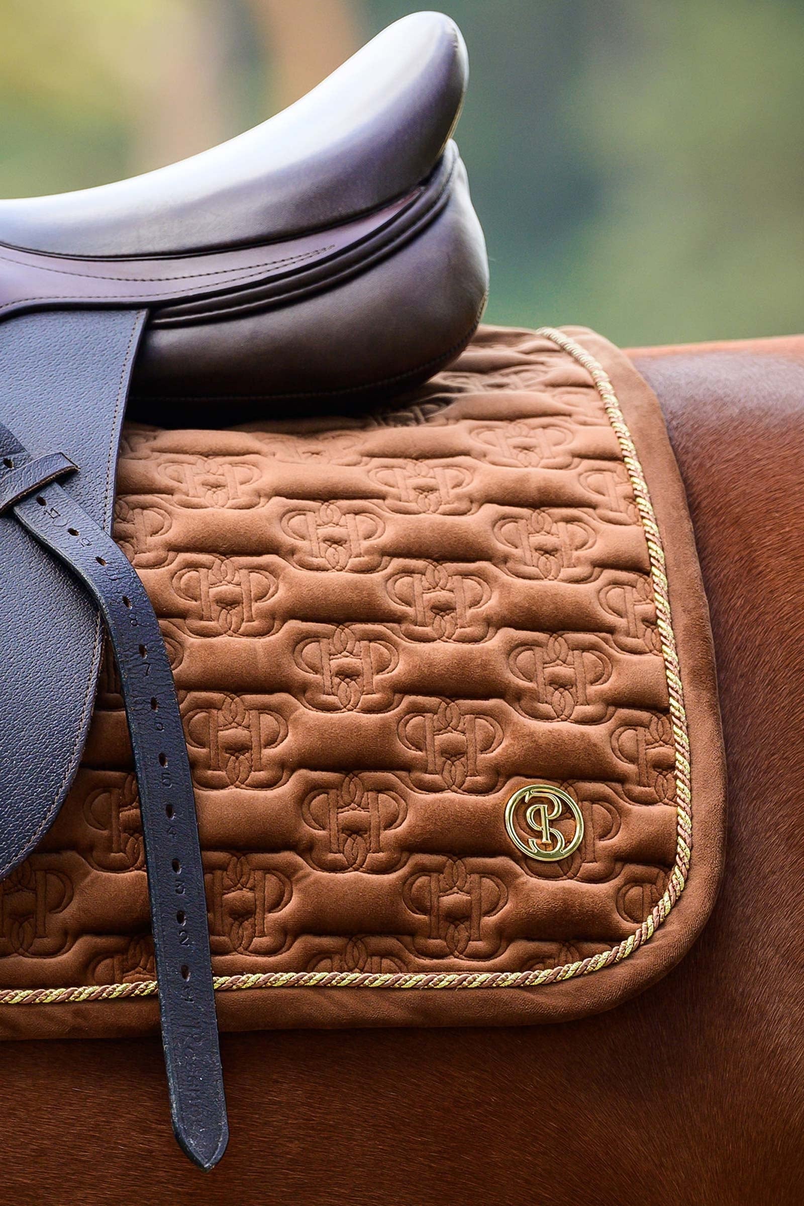 PS of Sweden Saddle Pad Velvet Monogram Jump Saddle Pads