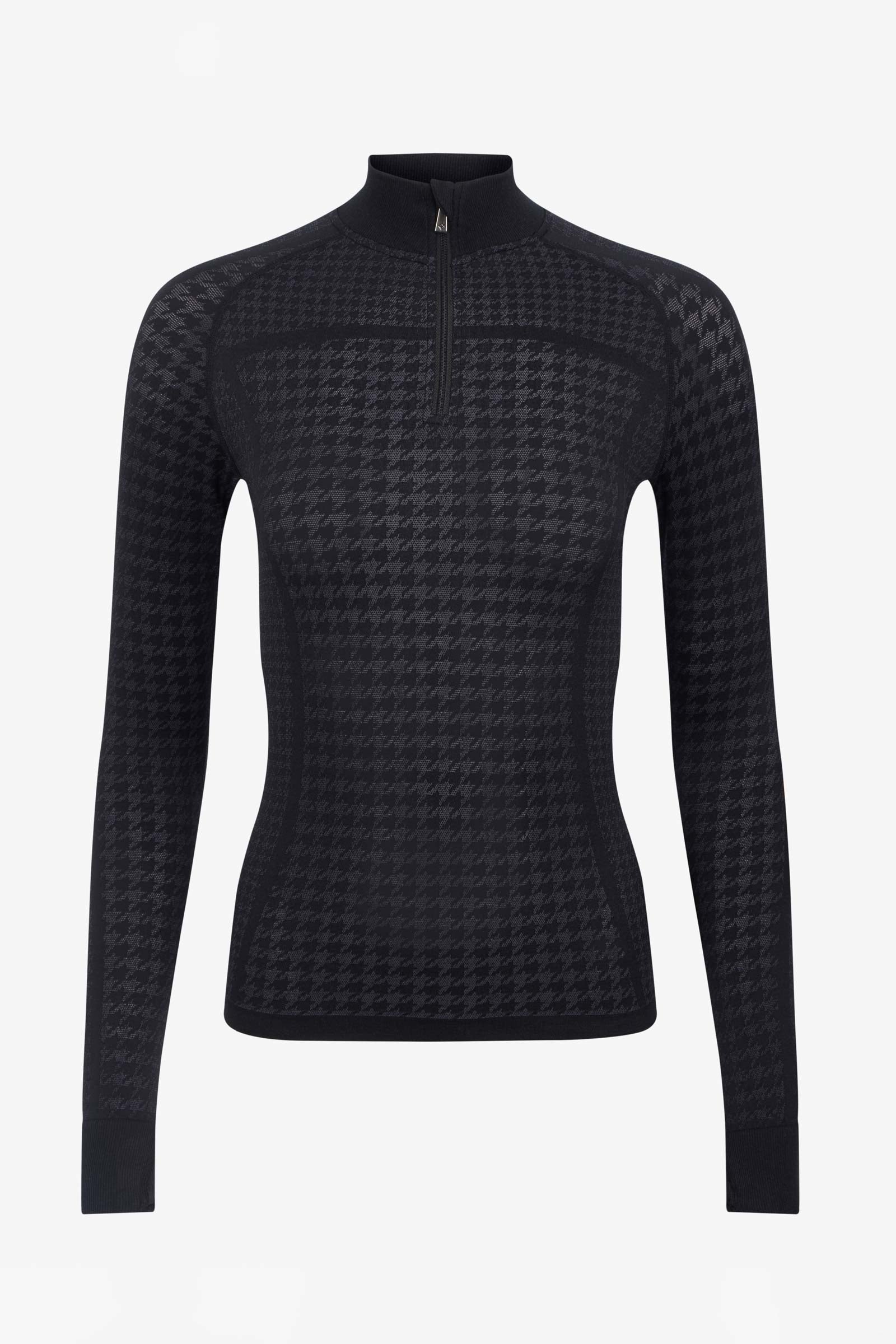 LeMieux Aspen Houndstooth Top with Quarter Zip Damridkläder