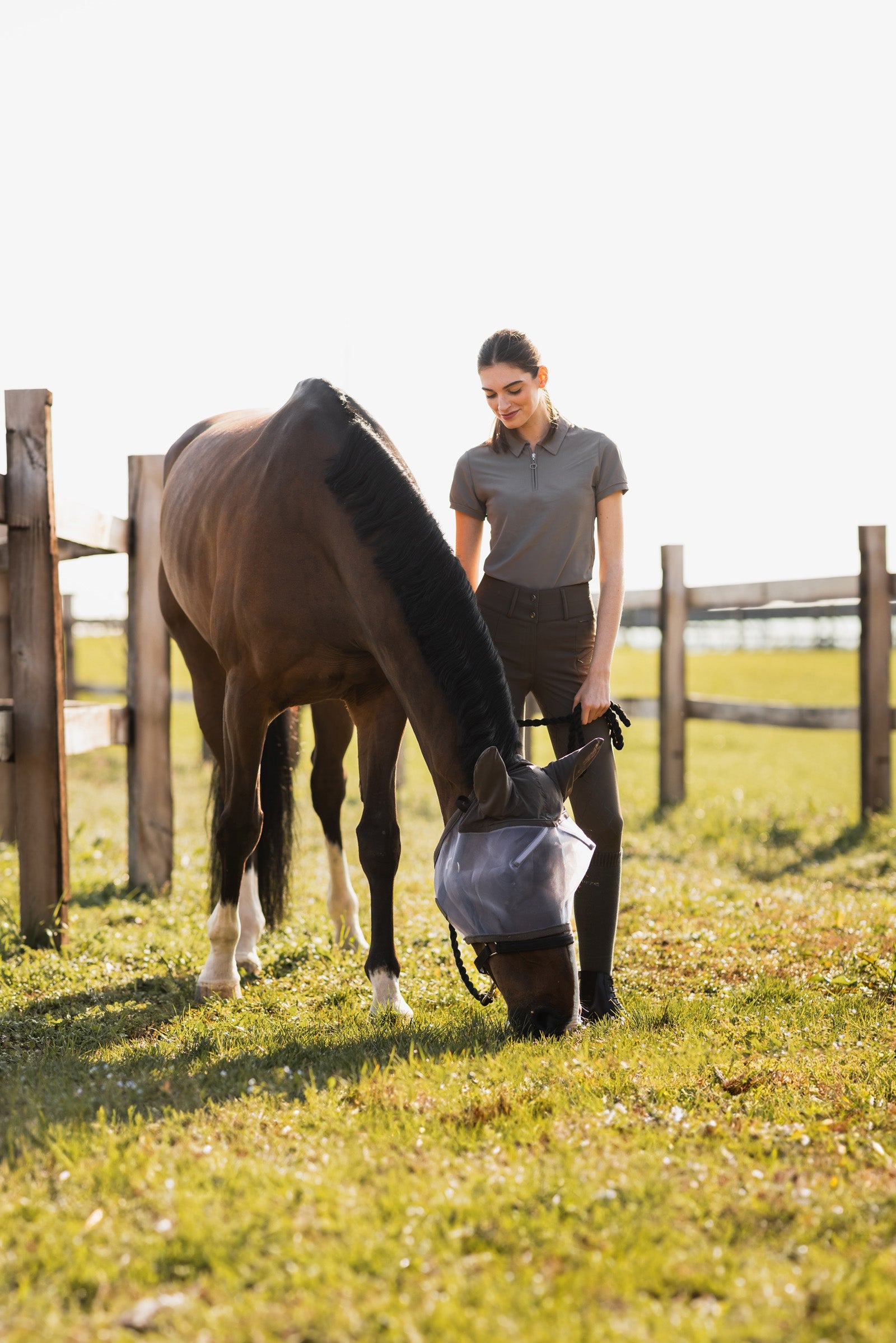 Horze Mountain Essence Fly Mask Antifly Protection for Horses