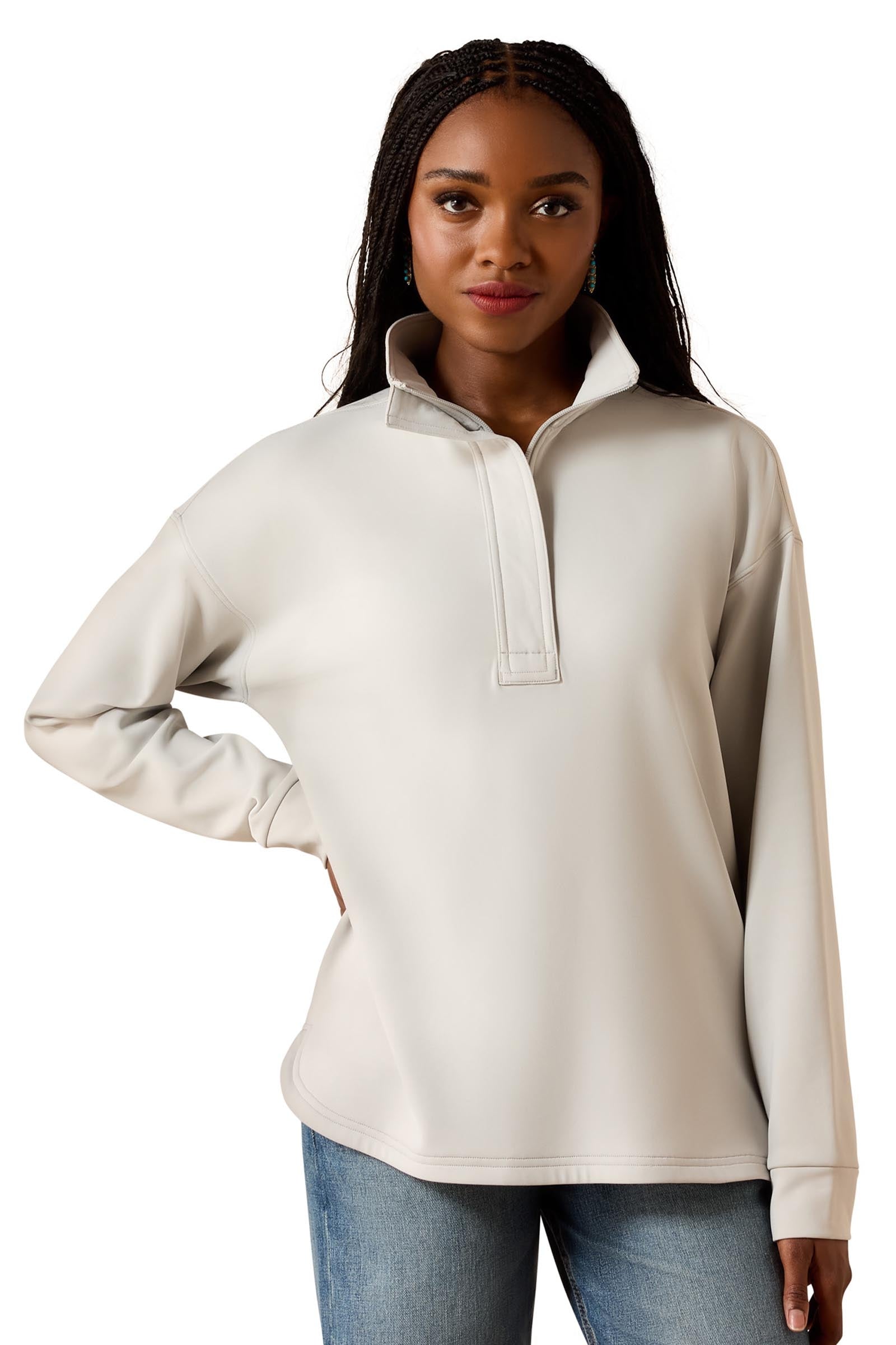 Ariat Women's Breeze Logo 1/2 Zip Sweatshirt Damridkläder