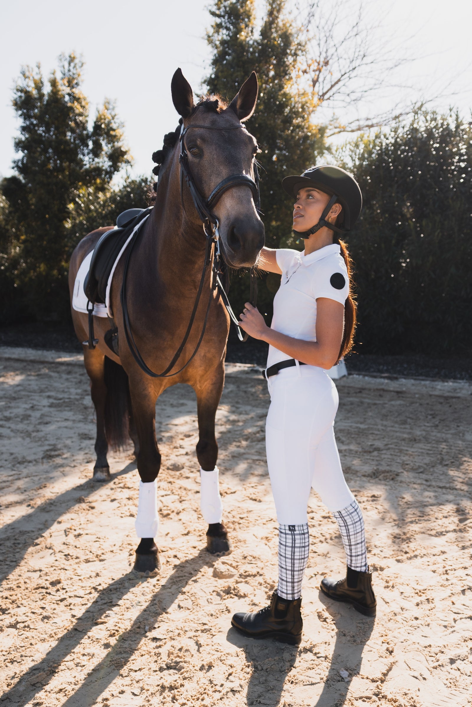 Horze Grand Prix Show Full Grip Breeches UPF 50+ Womens Breeches