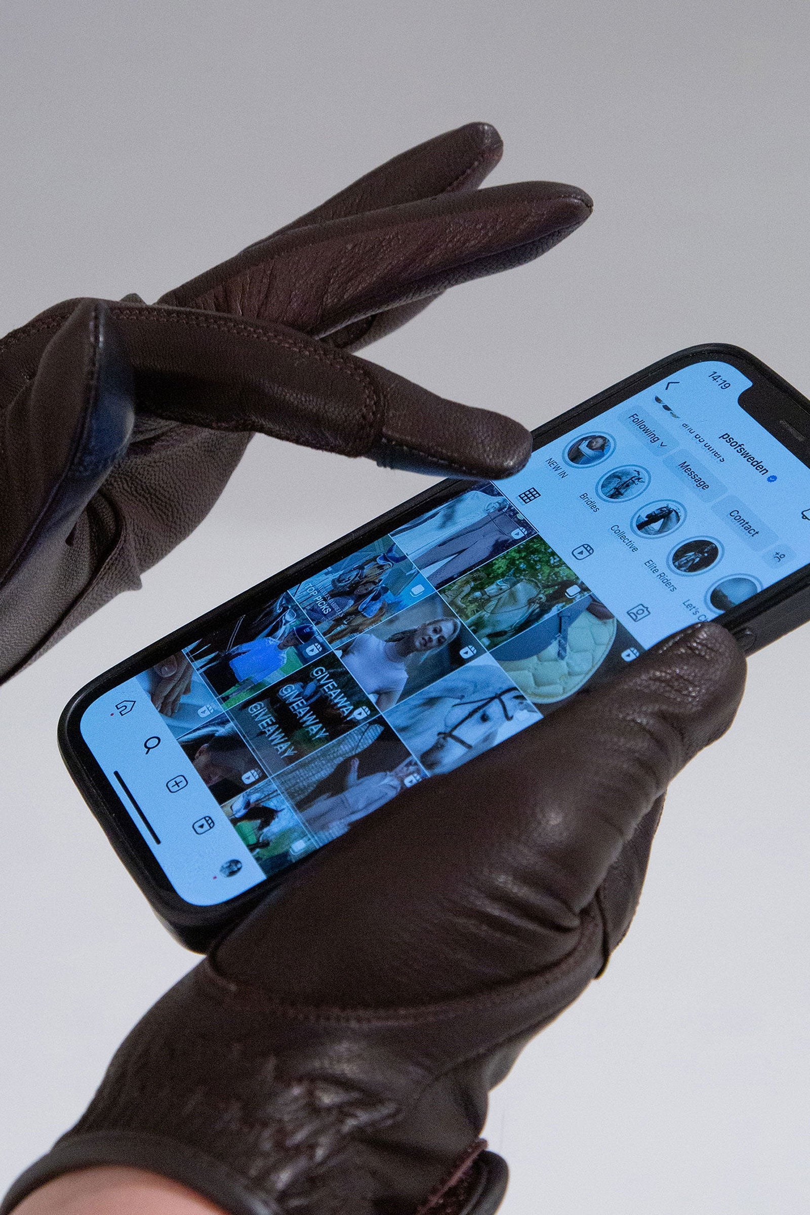 PS of Sweden Soft Leather Riding Gloves Ridhandskar