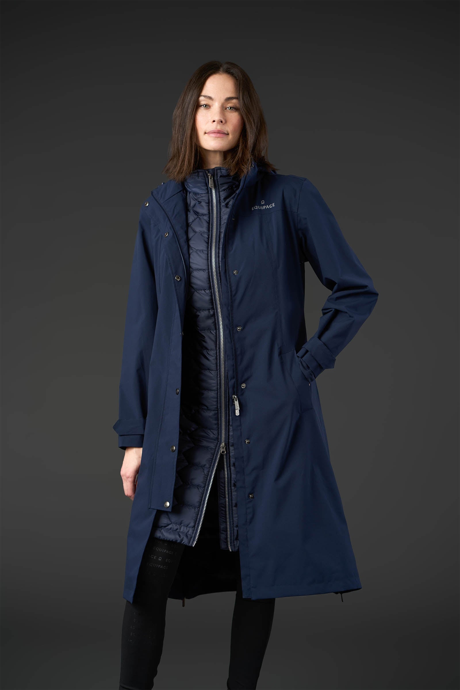 Equipage Heaven Padded Long Rain Coat Women’s Riding Clothing