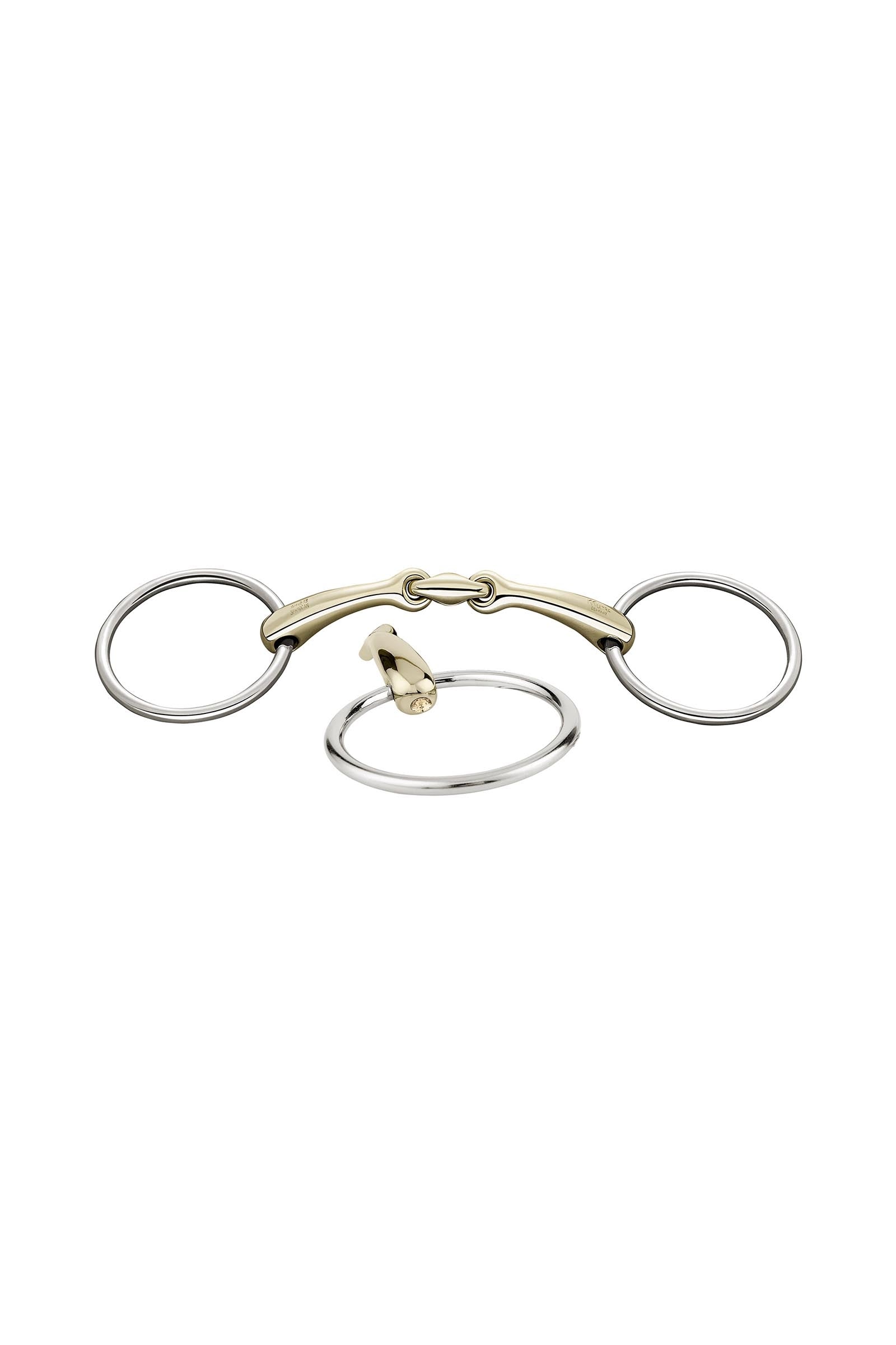 Sprenger Dynamic RS bett lösa ringar, dubbelt ledat, 16 mm, Sensogan, med kristaller Bett