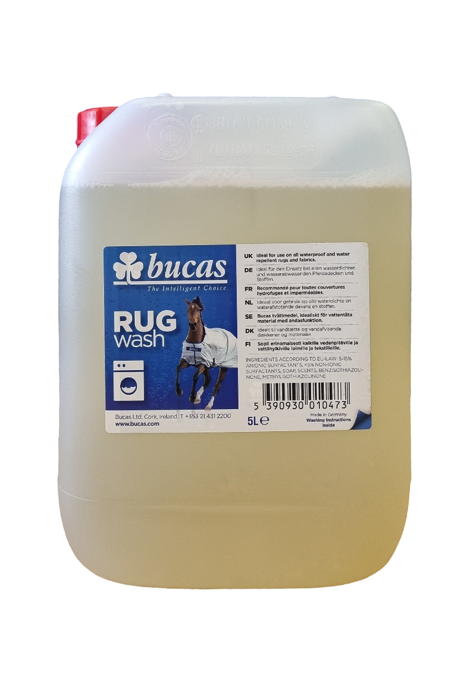 Bucas Rug Wash täckestvätt, 5 l Hälsovård