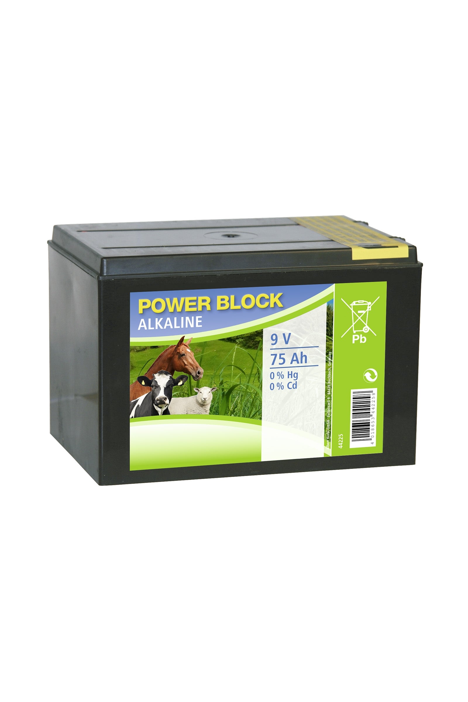 Corral CORRAL alkaliskt torrbatteri Power Block, 9 V, 75 Ah, litet hölje Elstängsel