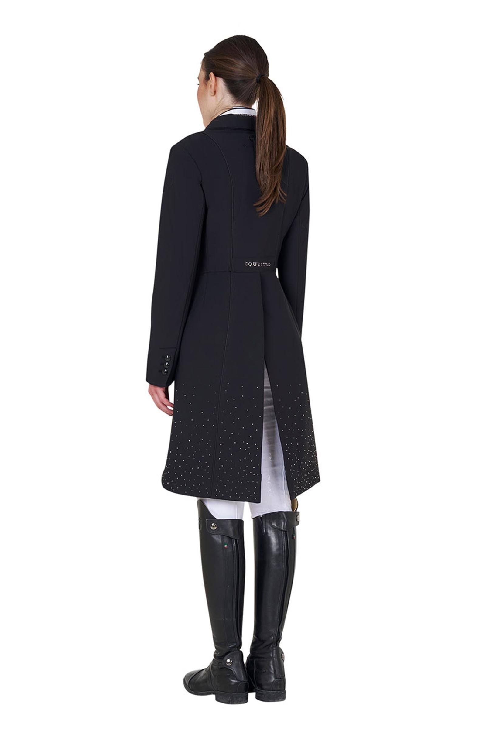 Equestro Women's Tailocoat in Technical Fabric With Rhinestones Women’s Riding Clothing