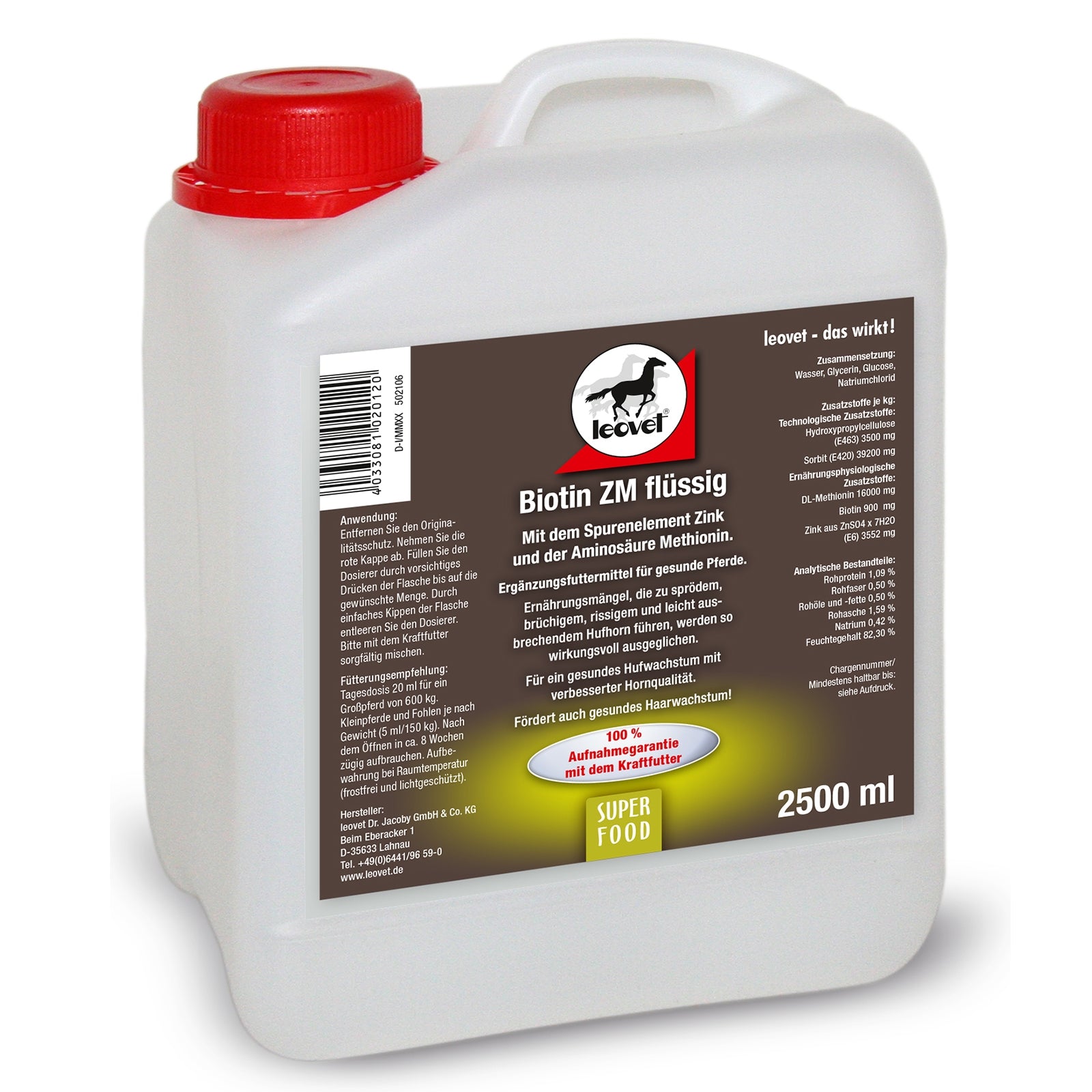 Leovet Biotin ZM liquid 2500 ml Horse Feed & Nutrition