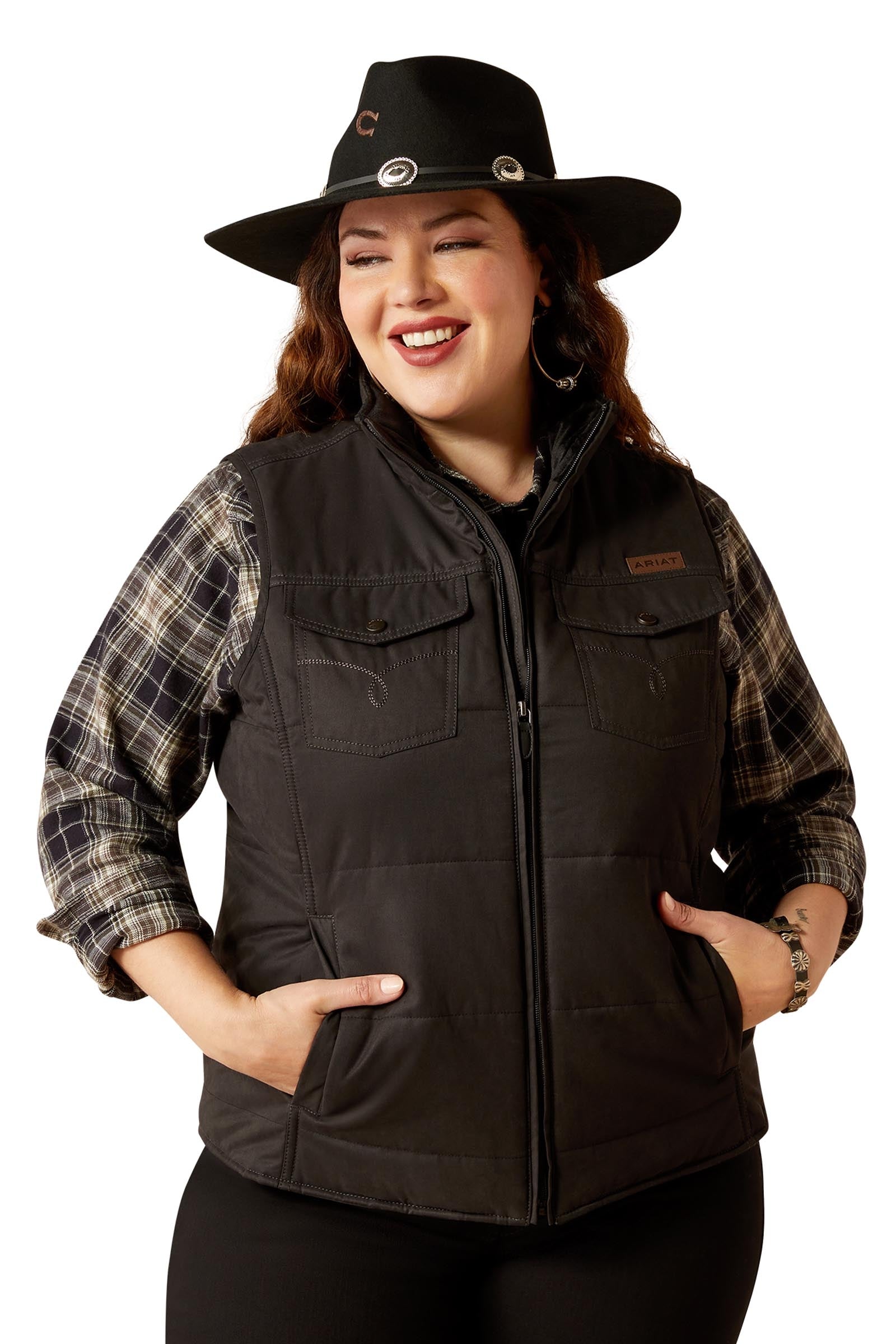 Ariat Grizzly Quiltad väst för dam Damridkläder