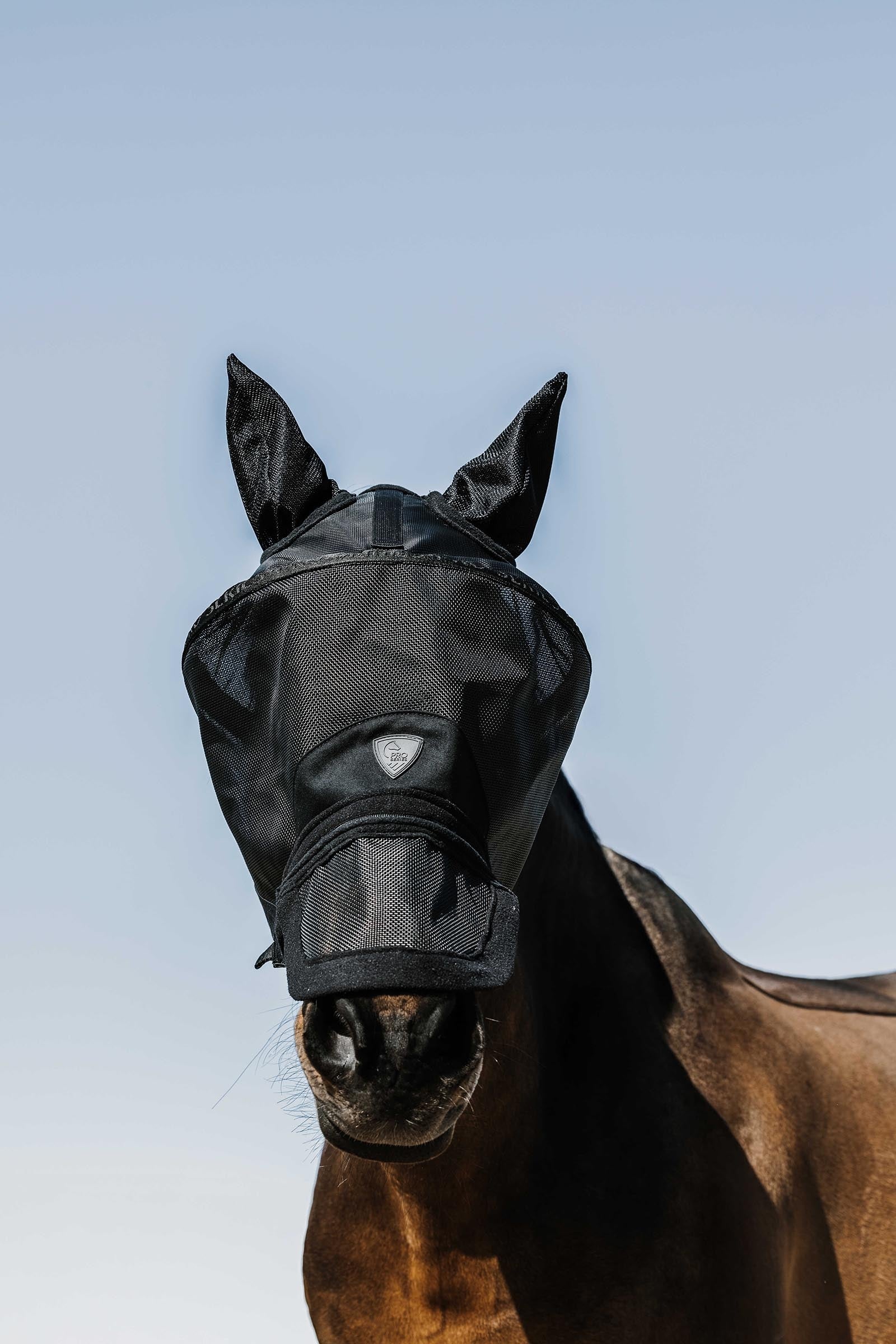PRO SERIES Fly Mask With UV-50 Protection Antifly Protection for Horses