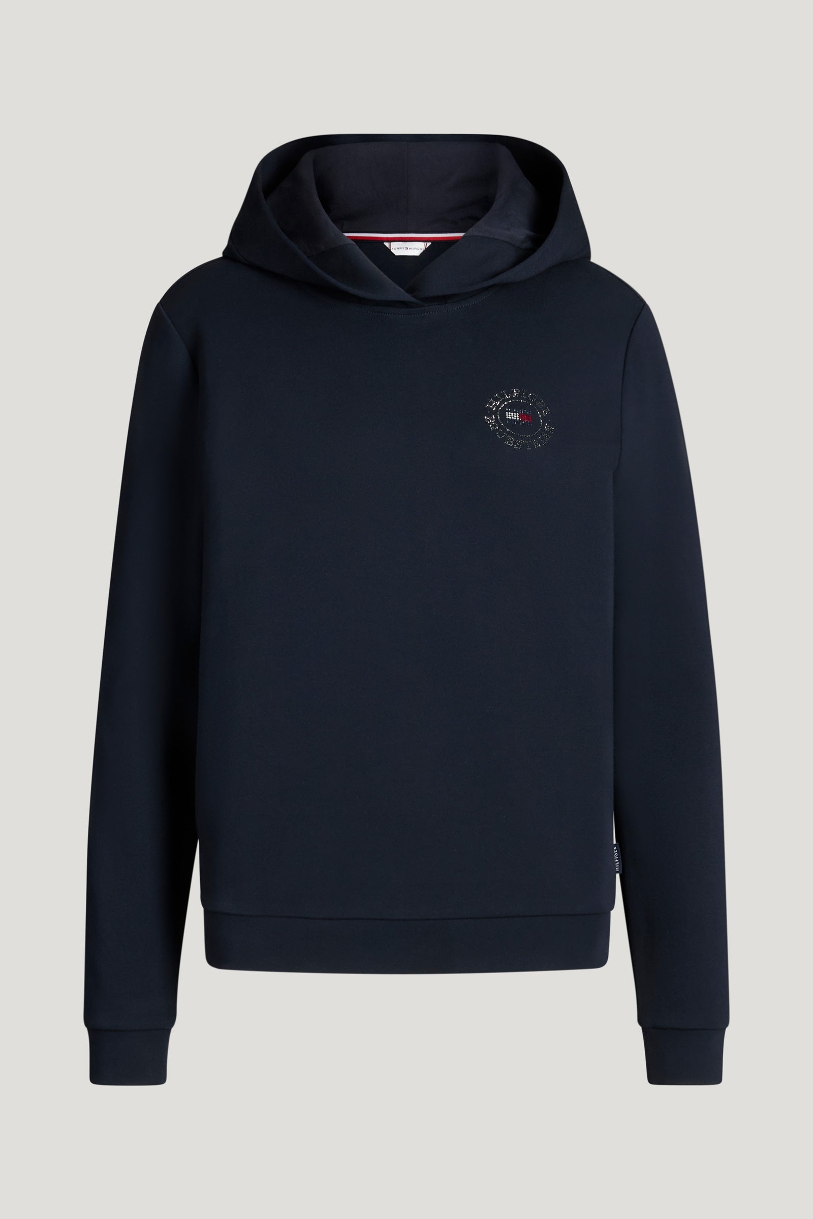 Tommy Hilfiger Equestrian Hollywood huvtröja för dam med strass Damridkläder