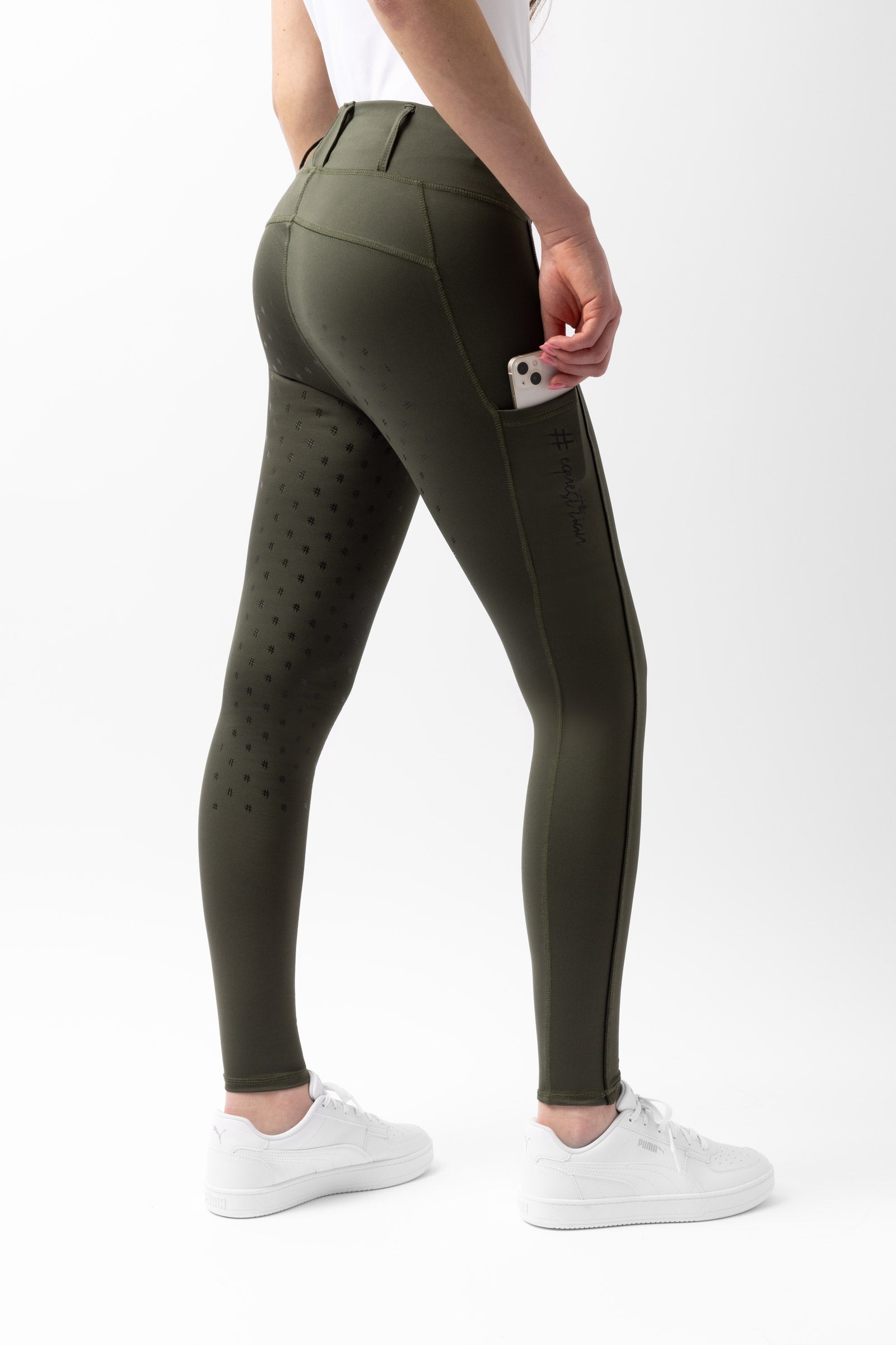 Horze Young Rider AYA ridtights med hög midja damstorlek Barnridkläder