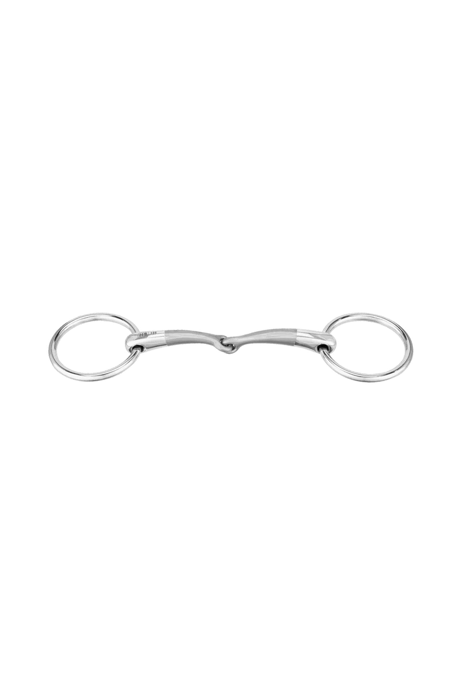 Sprenger Satinox ponny/island tränsbett, enkelledat, 14 mm, rostfritt stål Bett