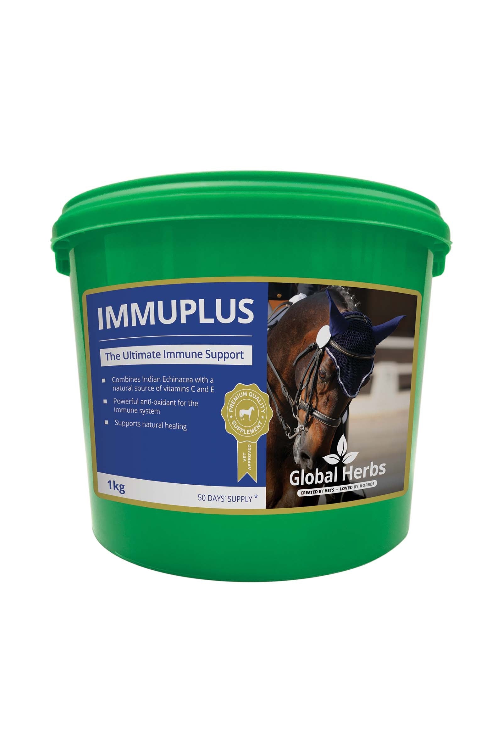 Global Herbs ImmuPlus 1kg Horse Feed & Nutrition