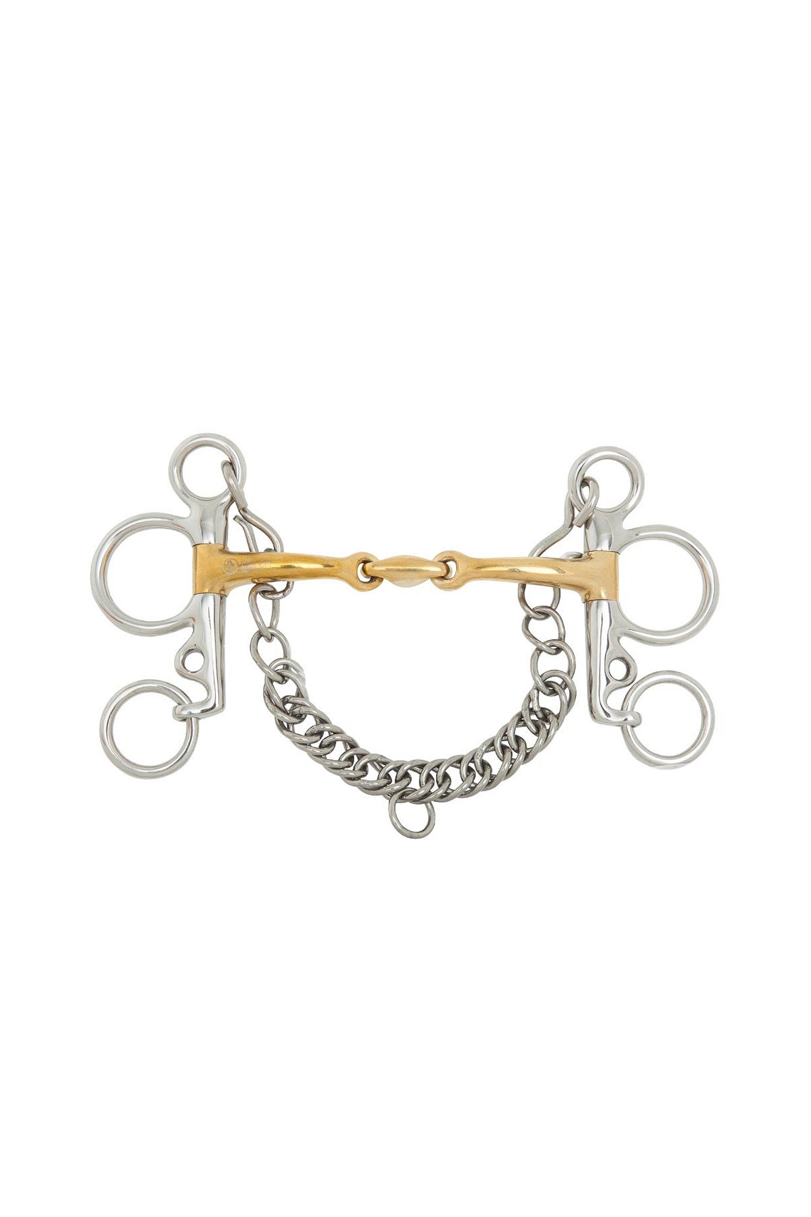 BR Soft Contact baby pelham, tvådelat bett, 14 mm, skänklar 102 mm Bett