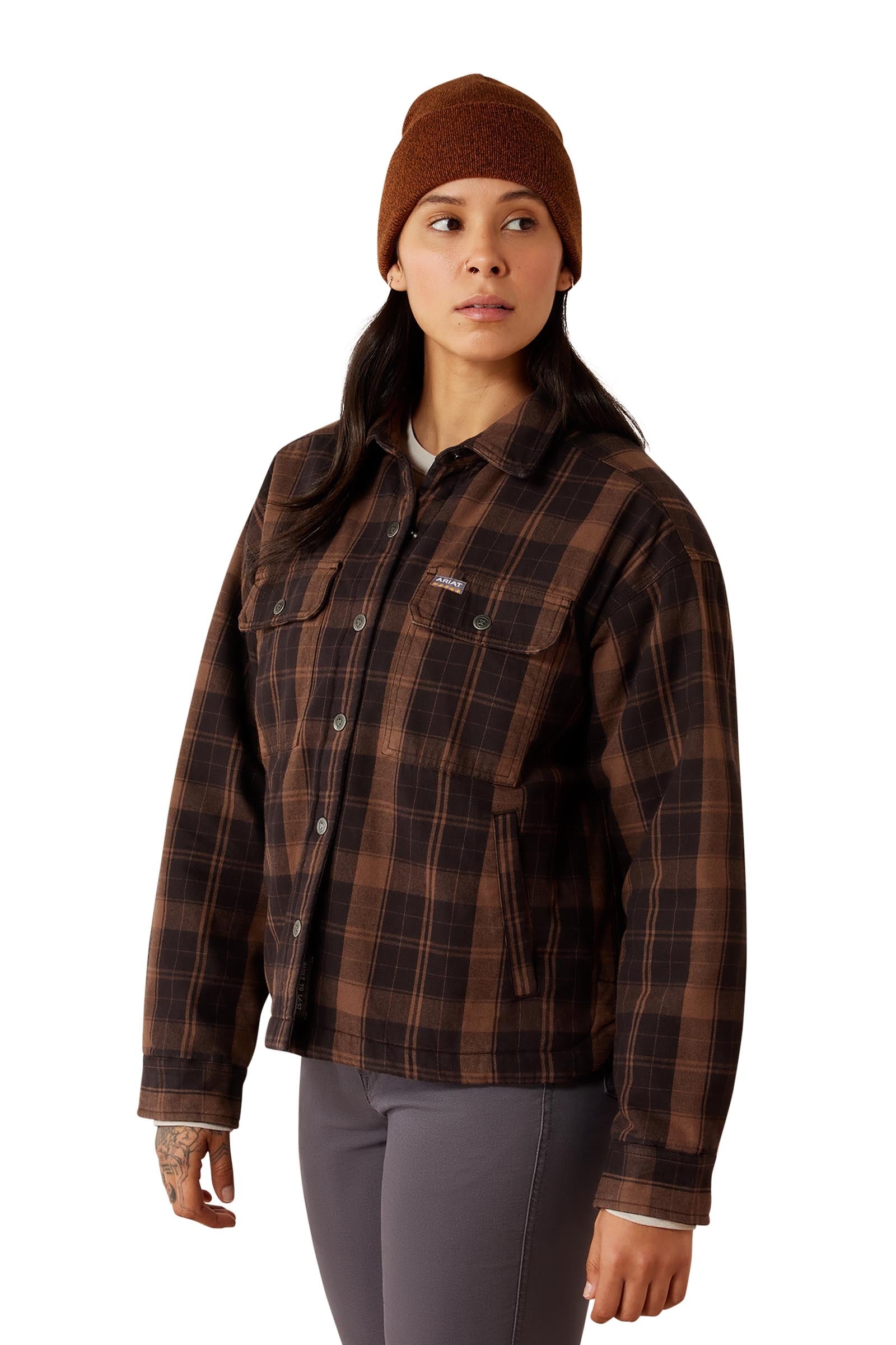 Ariat Womens Rebar Flannel Insulated Shirt Jacket Women’s Riding Clothing