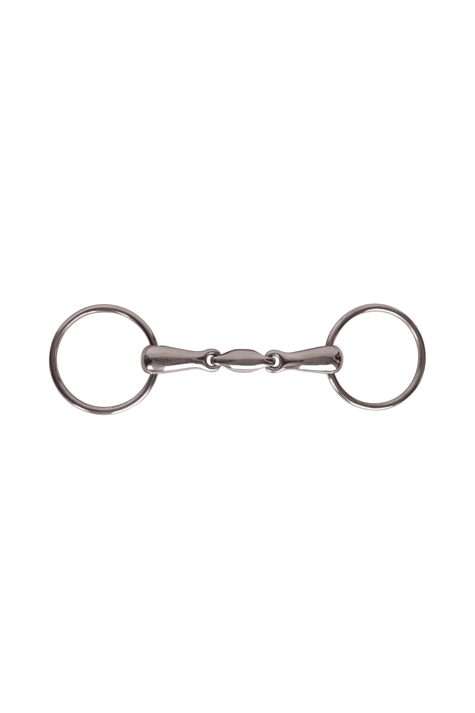 Korsteel JP Stainless Steel tränsbett med oval länk och lösa ringar Bett