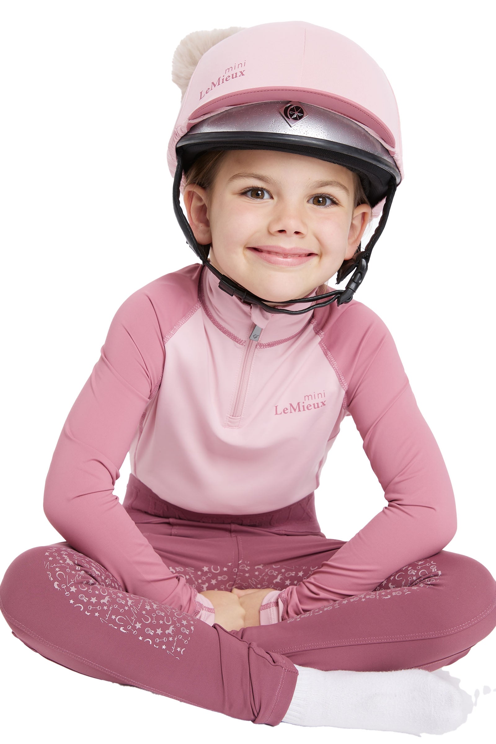 LeMieux Mini Double Pom Hat Silk Accessories