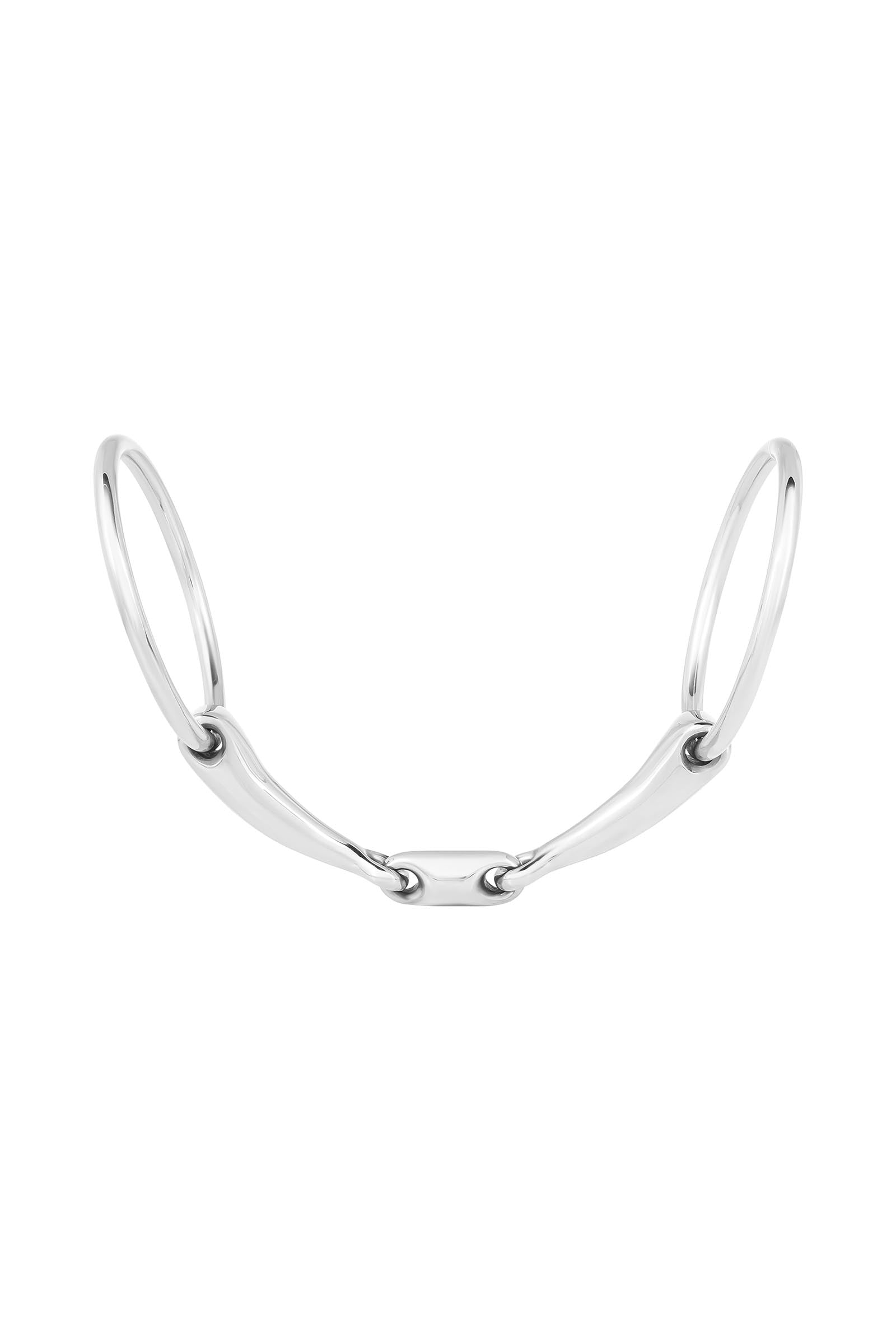 Waldhausen Snaffle Bit, Double Jt., Stainless St., 14 mm Horse Bits