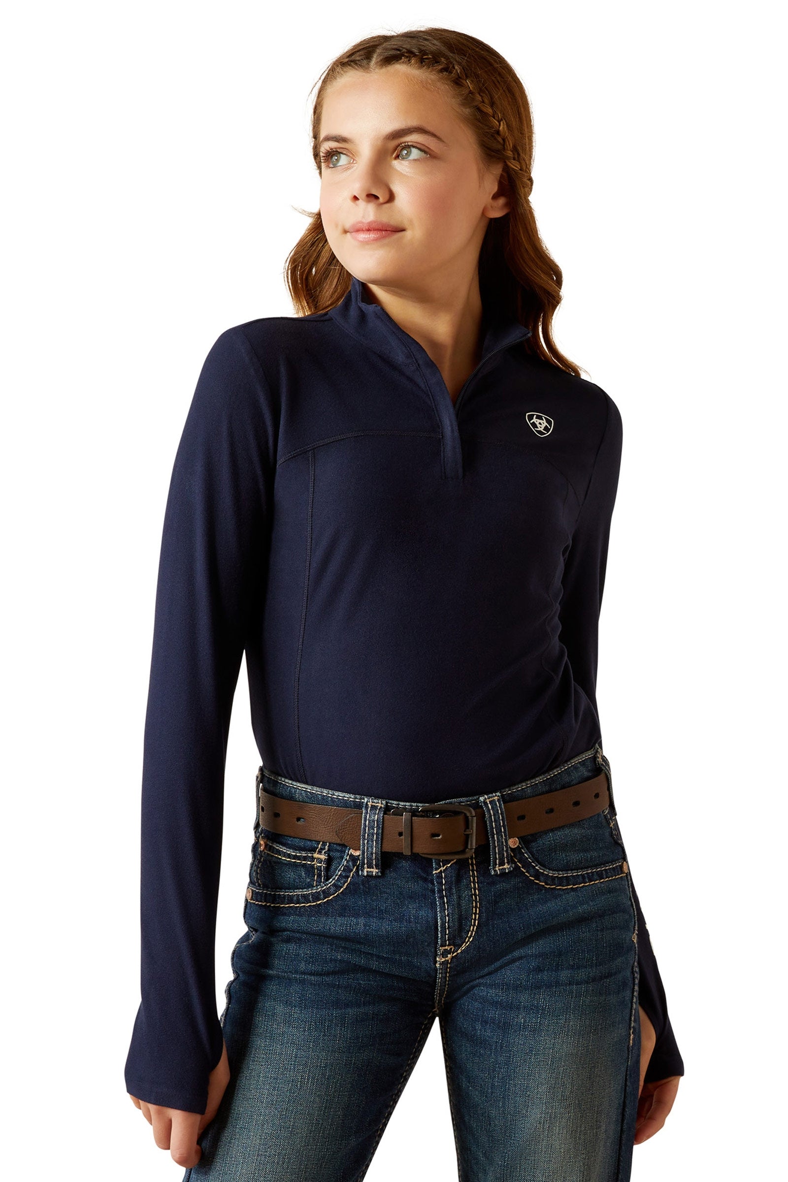 Ariat Lowell 3.0 Kid´s 1/4 Zip Baselayer Shirt Barnridkläder