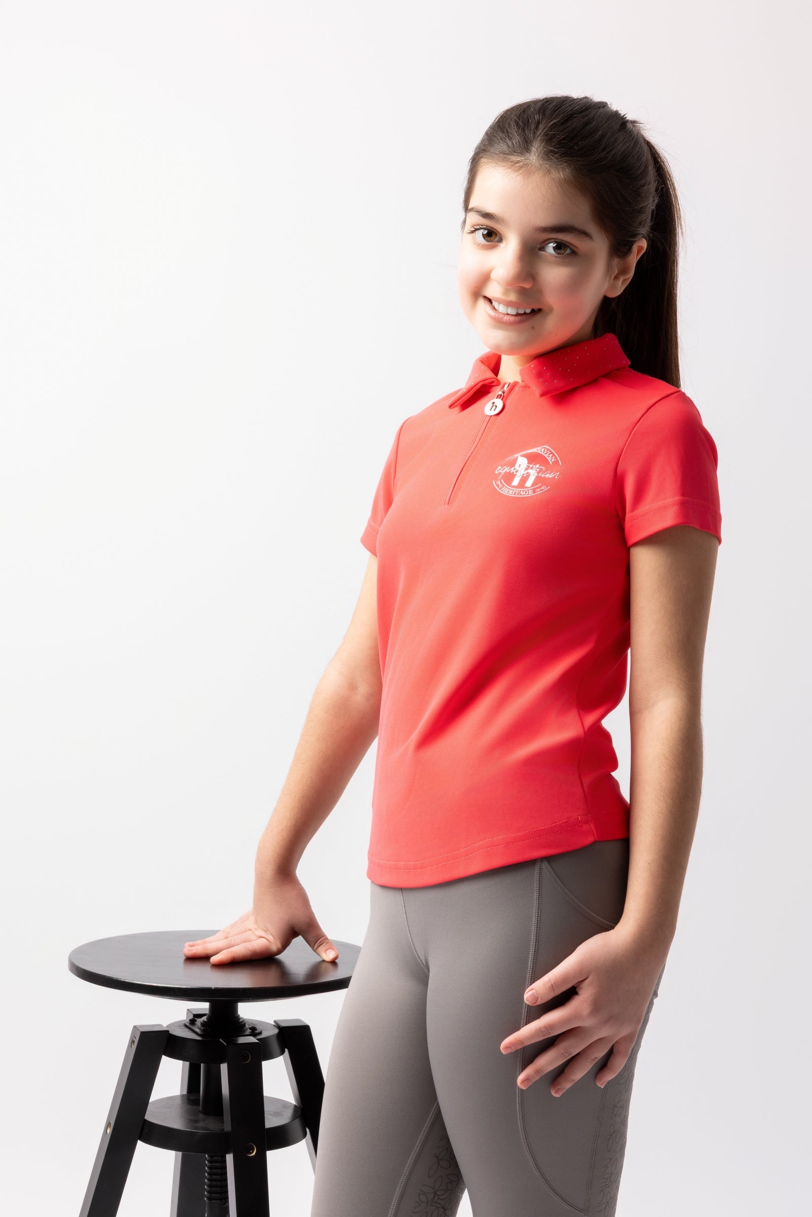 Horze Fay barn pikétröja Barnridkläder