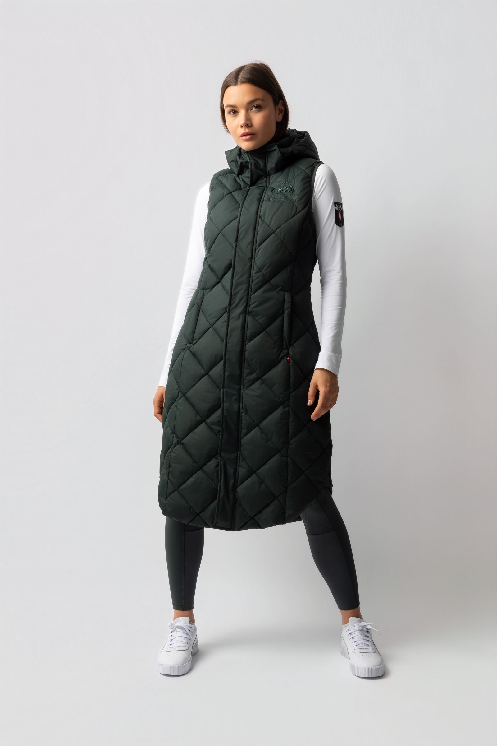 B Vertigo Gem lång vadderad ridväst Damridkläder