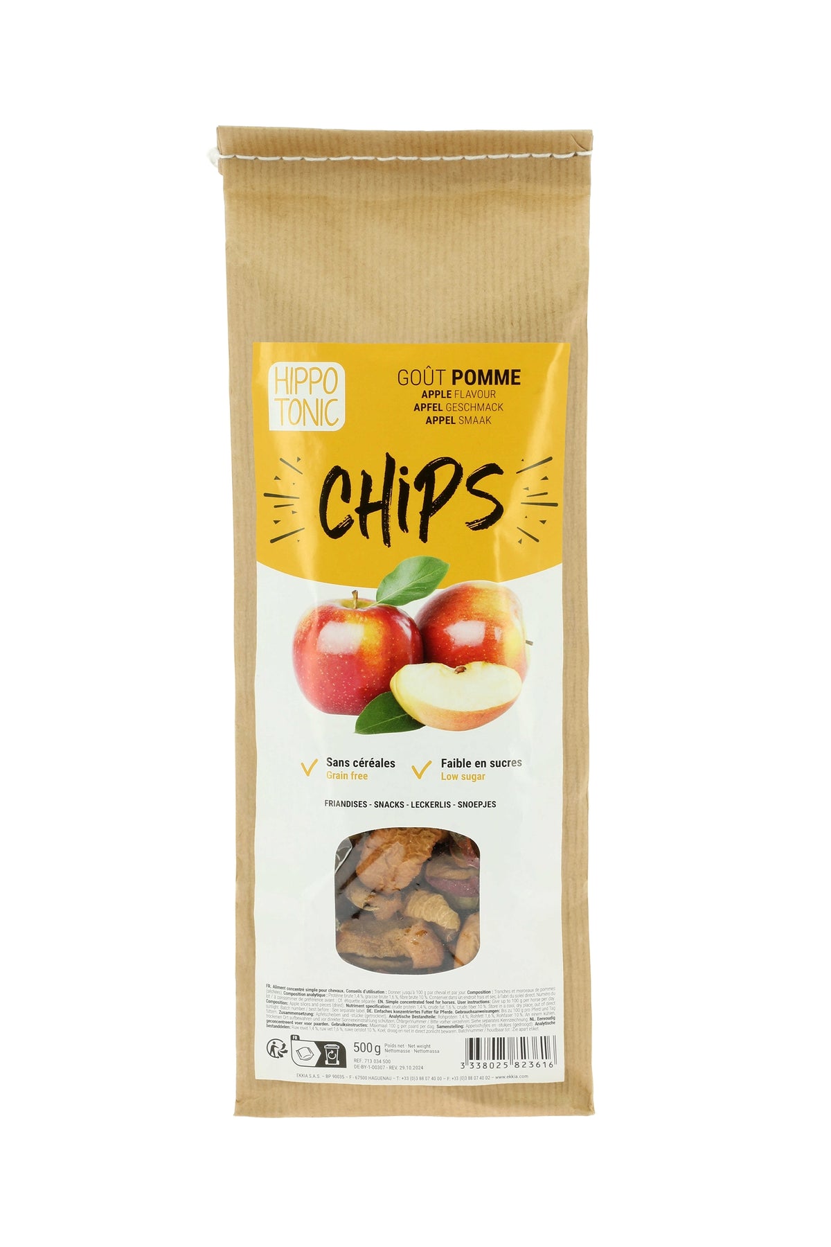 HIPPOTONIC äpple chips för hästar, 500 g Horse Feed & Nutrition