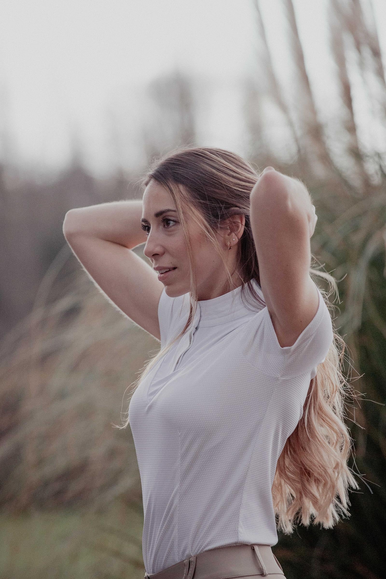 PENELOPE Las Honey Women´s Show Shirt, Short Sleeves Women’s Riding Clothing