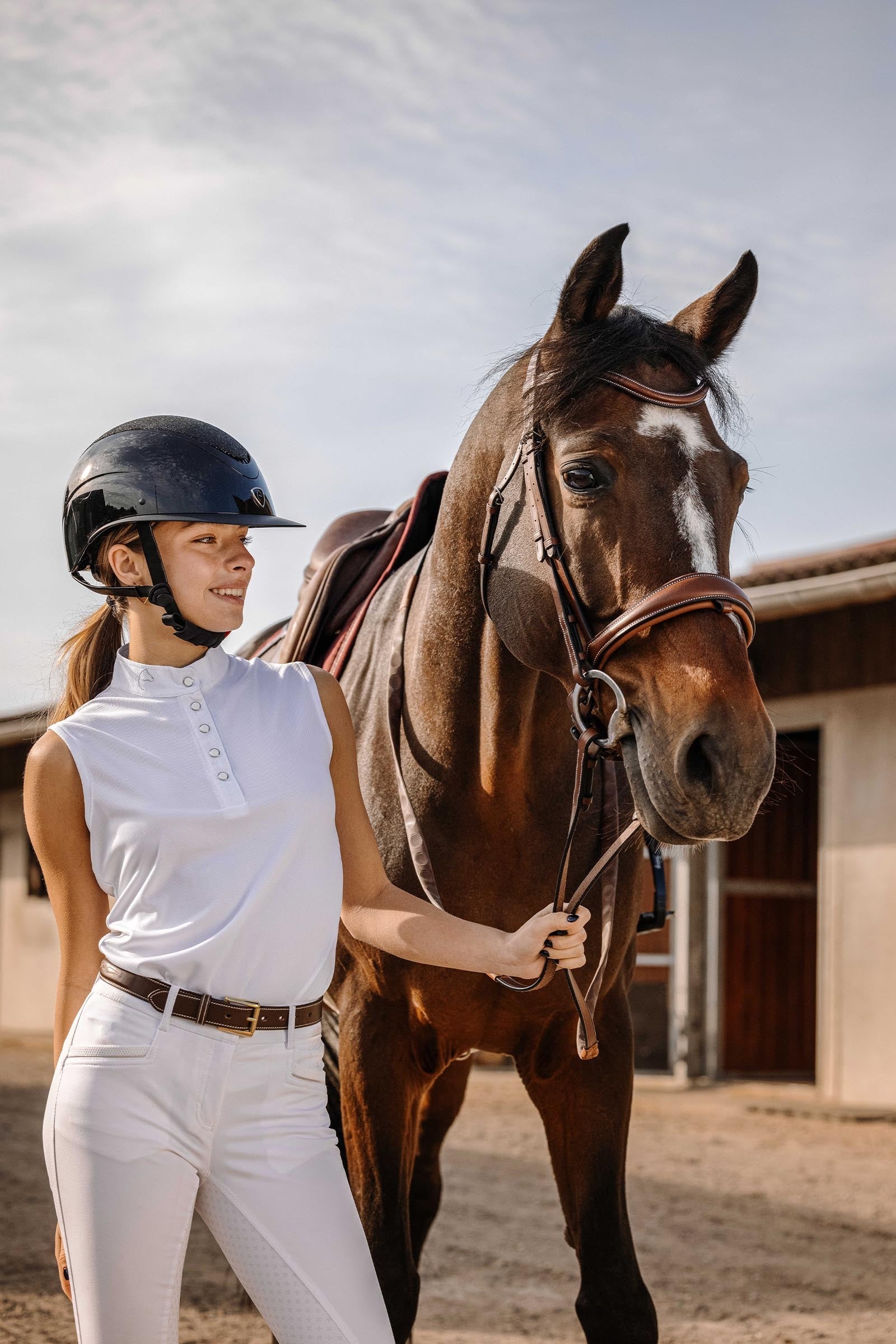 Equi Theme EQUITHÈME Molly Women´s Mesh Show Polo Shirt Women’s Riding Clothing