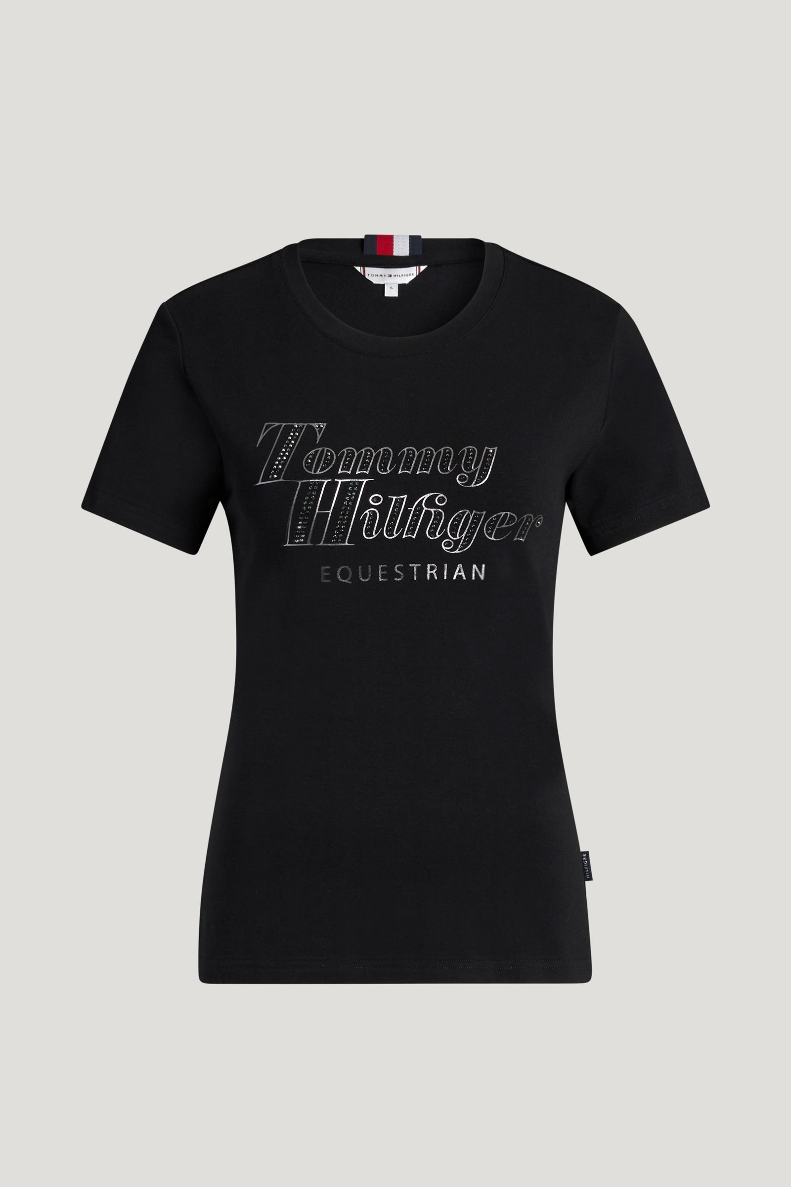 Tommy Hilfiger Equestrian Malibu T-shirt för dam med strass Damridkläder