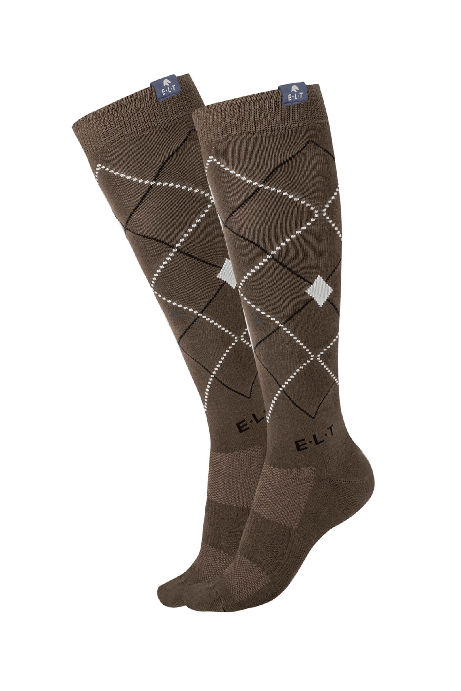 ELT Argyle Breathable Riding Socks Strumpor