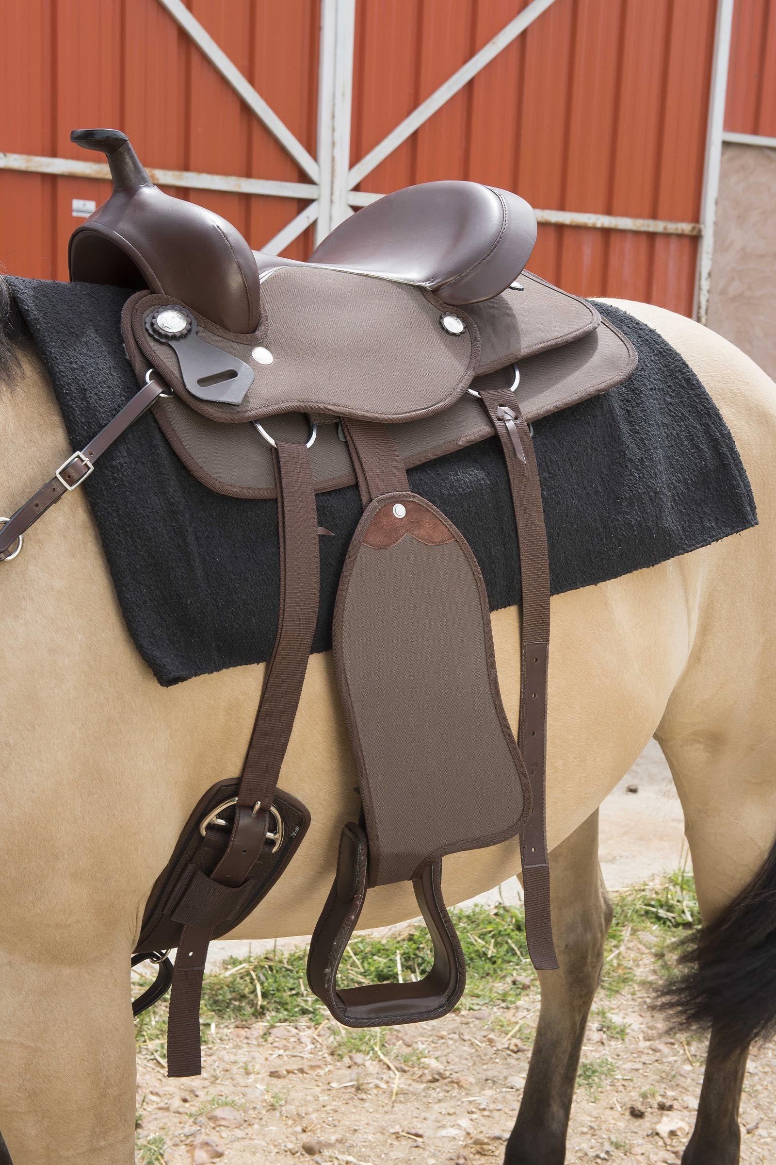 WESTRIDE Synthetic Western Saddle Saddles, Girths & Stirrups