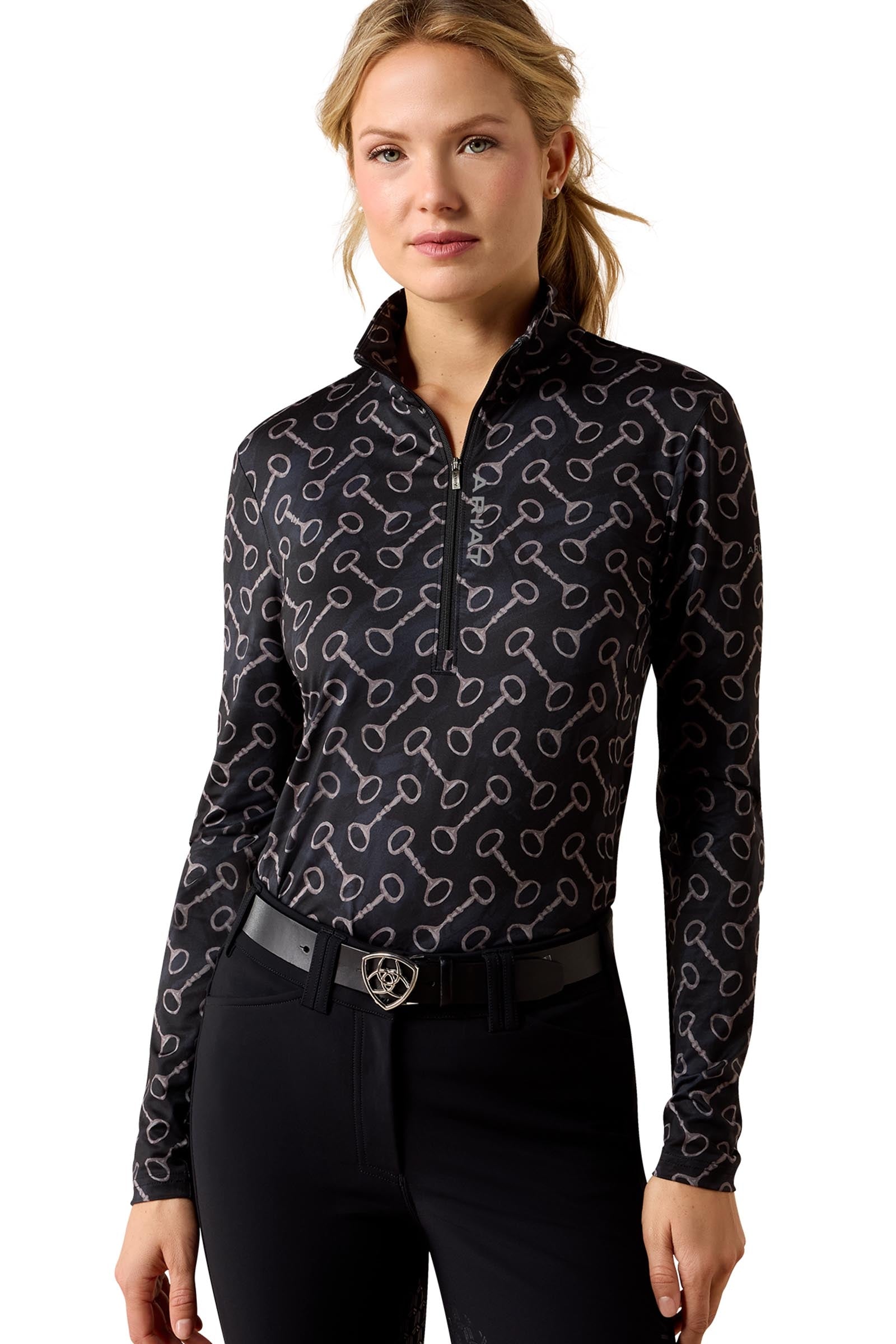 Ariat Dam Lunaveil baselayer med 1/2-dragkedja Damridkläder