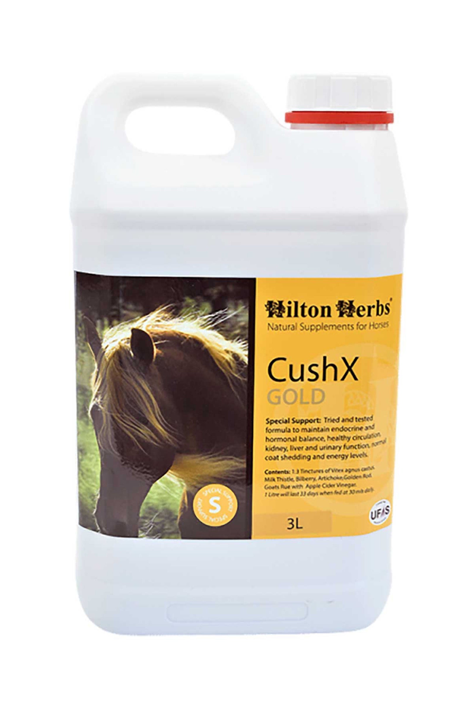 Hilton Herbs Cush X GOLD Stöder endokrina systemet, 3 L Horse Feed & Nutrition