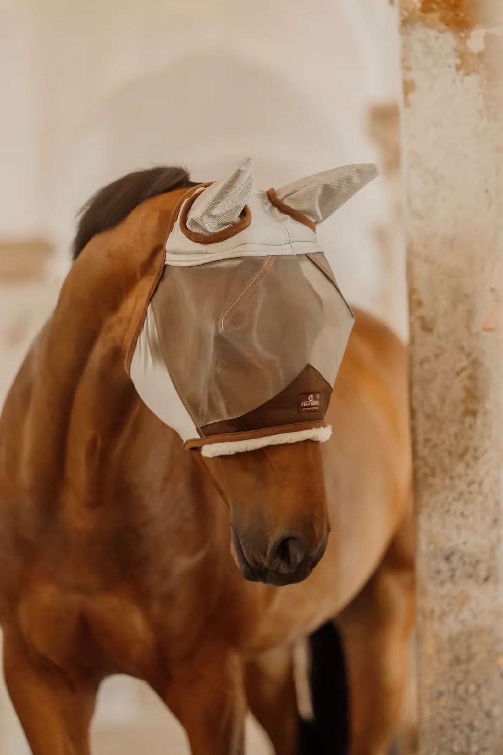 Kentucky Horsewear Fly mask skin friendly with ears Antifly Protection for Horses