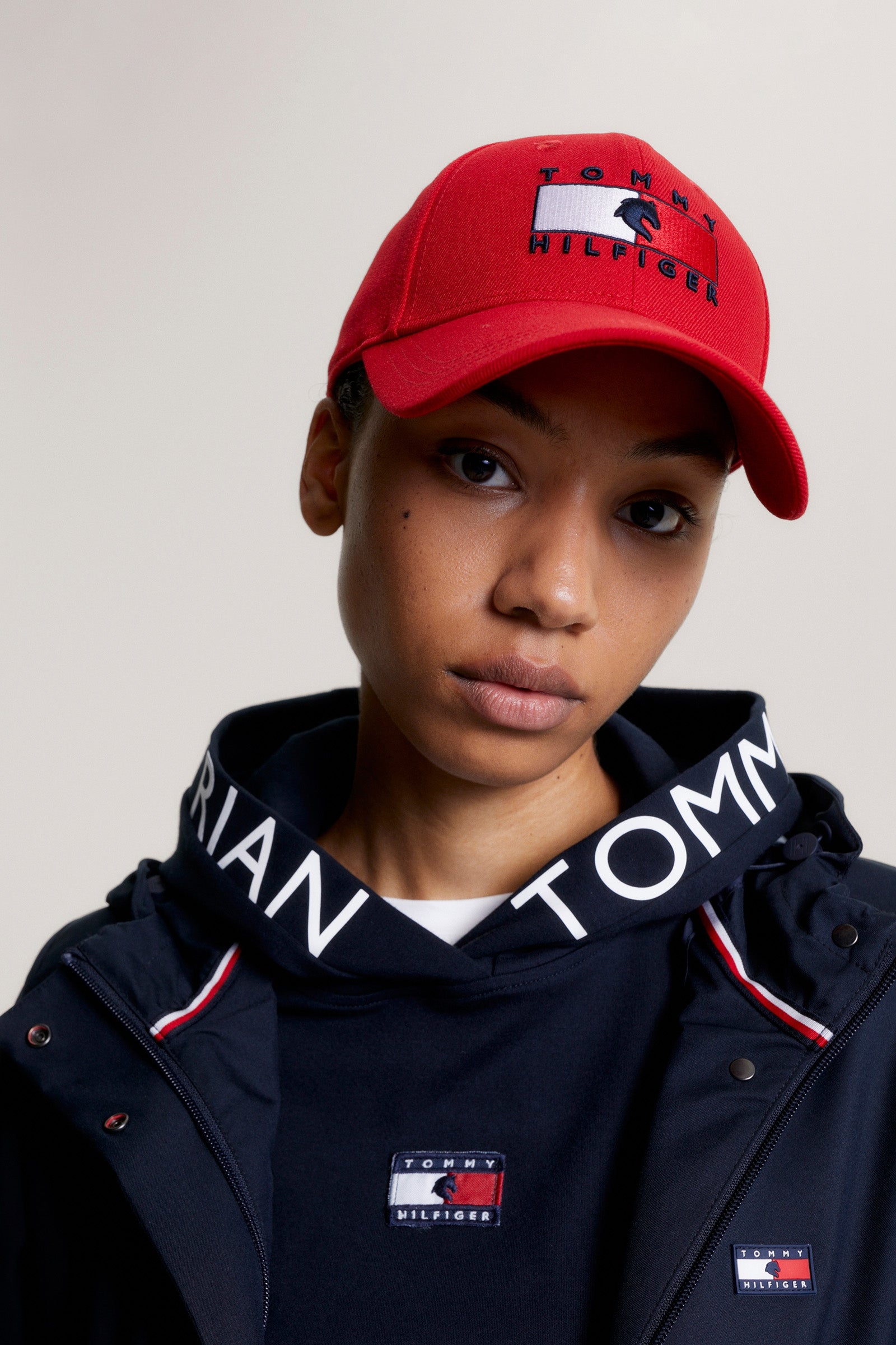 Tommy Hilfiger Equestrian Montreal Water Repellent Flag Logo Cap Accessories