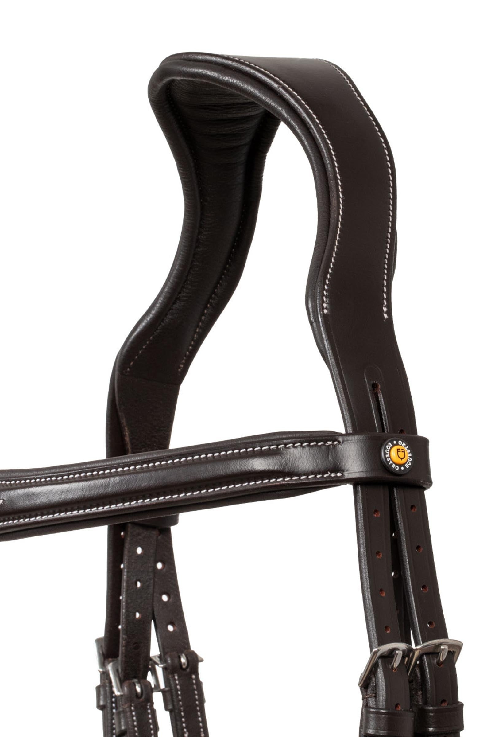 Equestro Bridle in Soft Stitched Leather Bridles & Reins