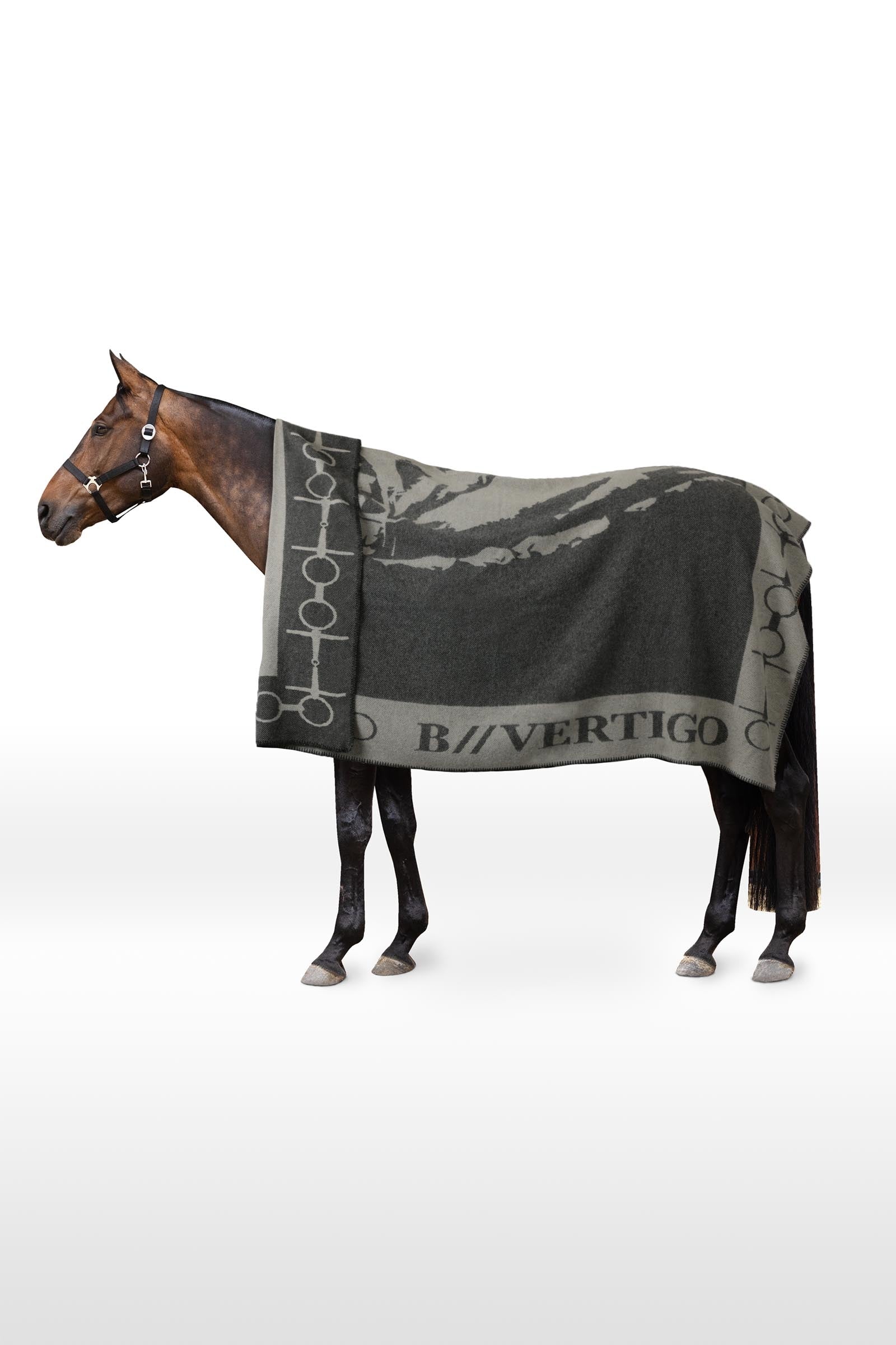 B Vertigo Horse & Bit Throw Horse Rugs