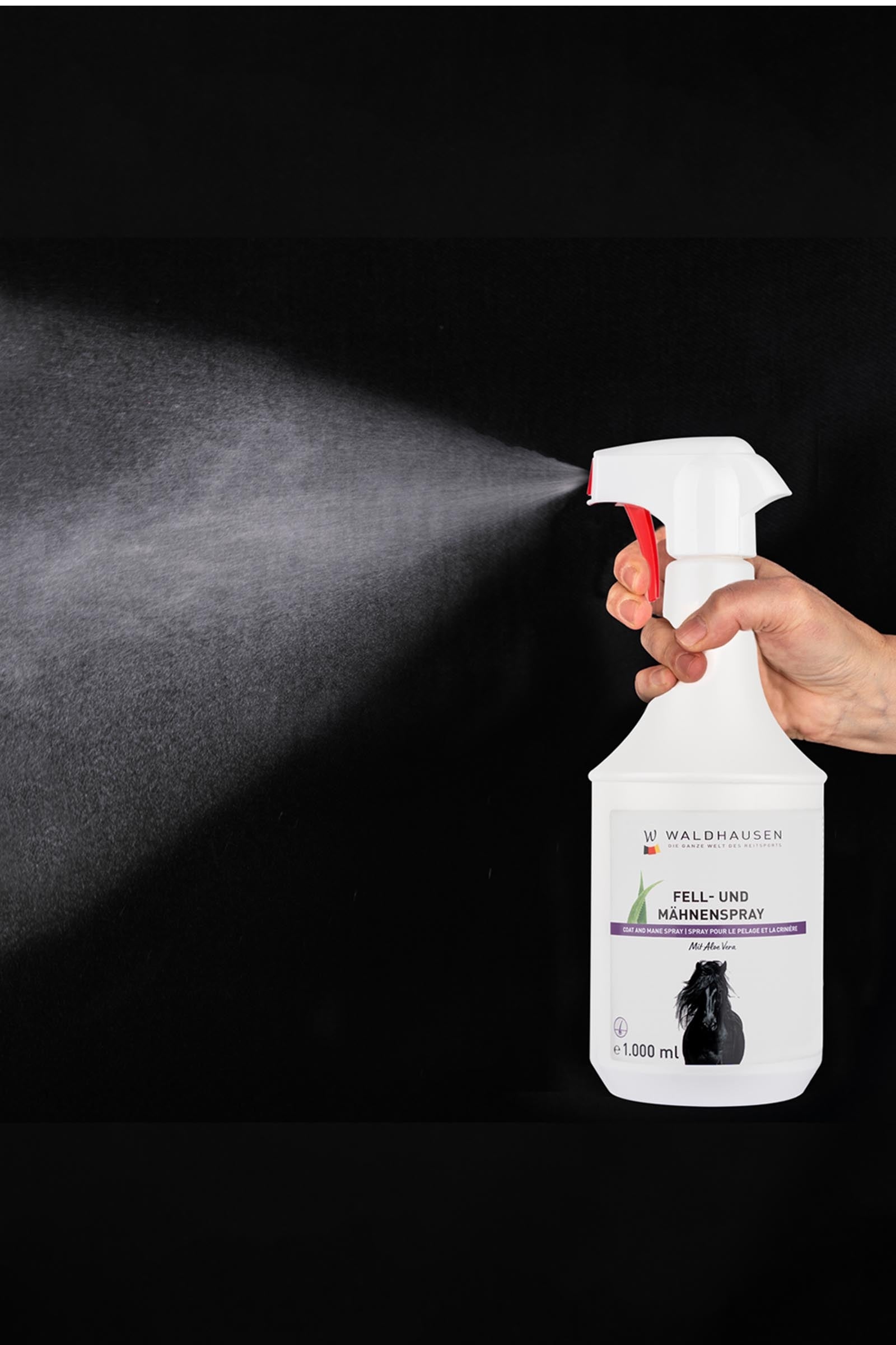 Waldhausen Mane & Tail Care Spray With Aloe Vera, 1 L Horse Health Care