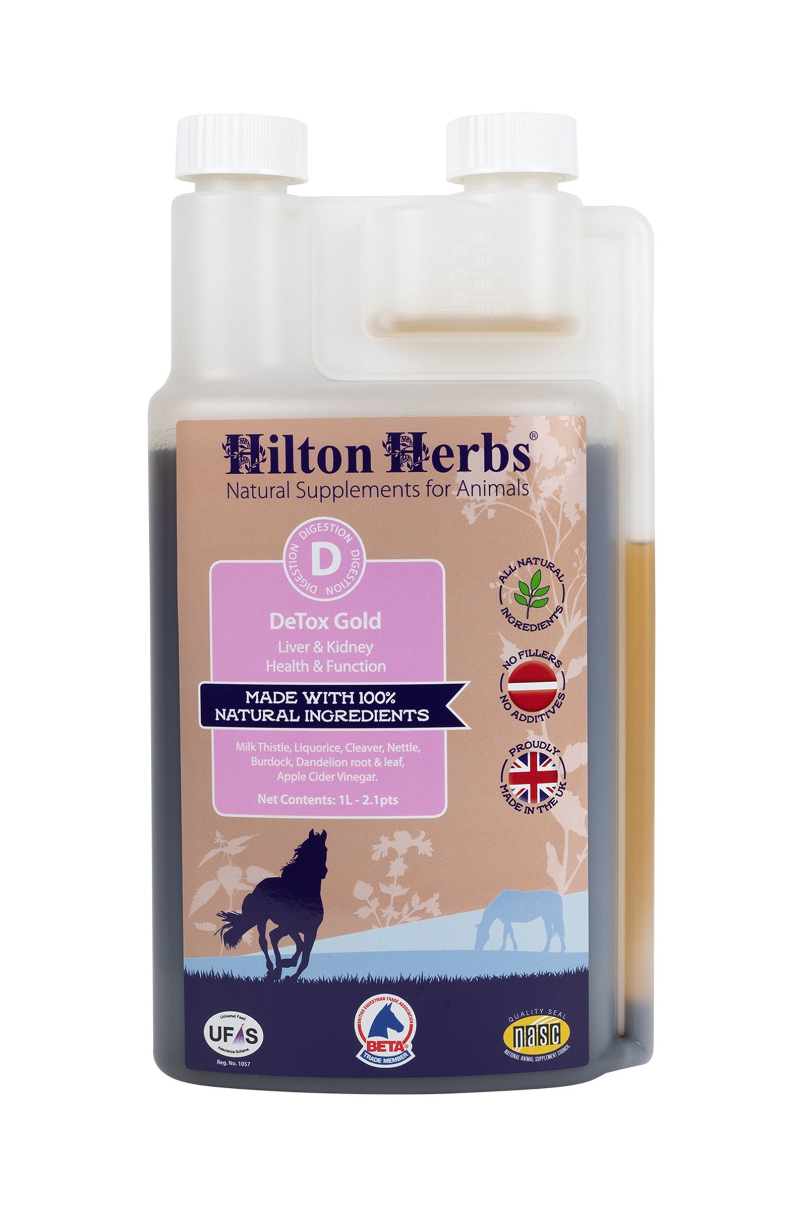 Hilton Herbs Detox Gold 1 l Horse Feed & Nutrition