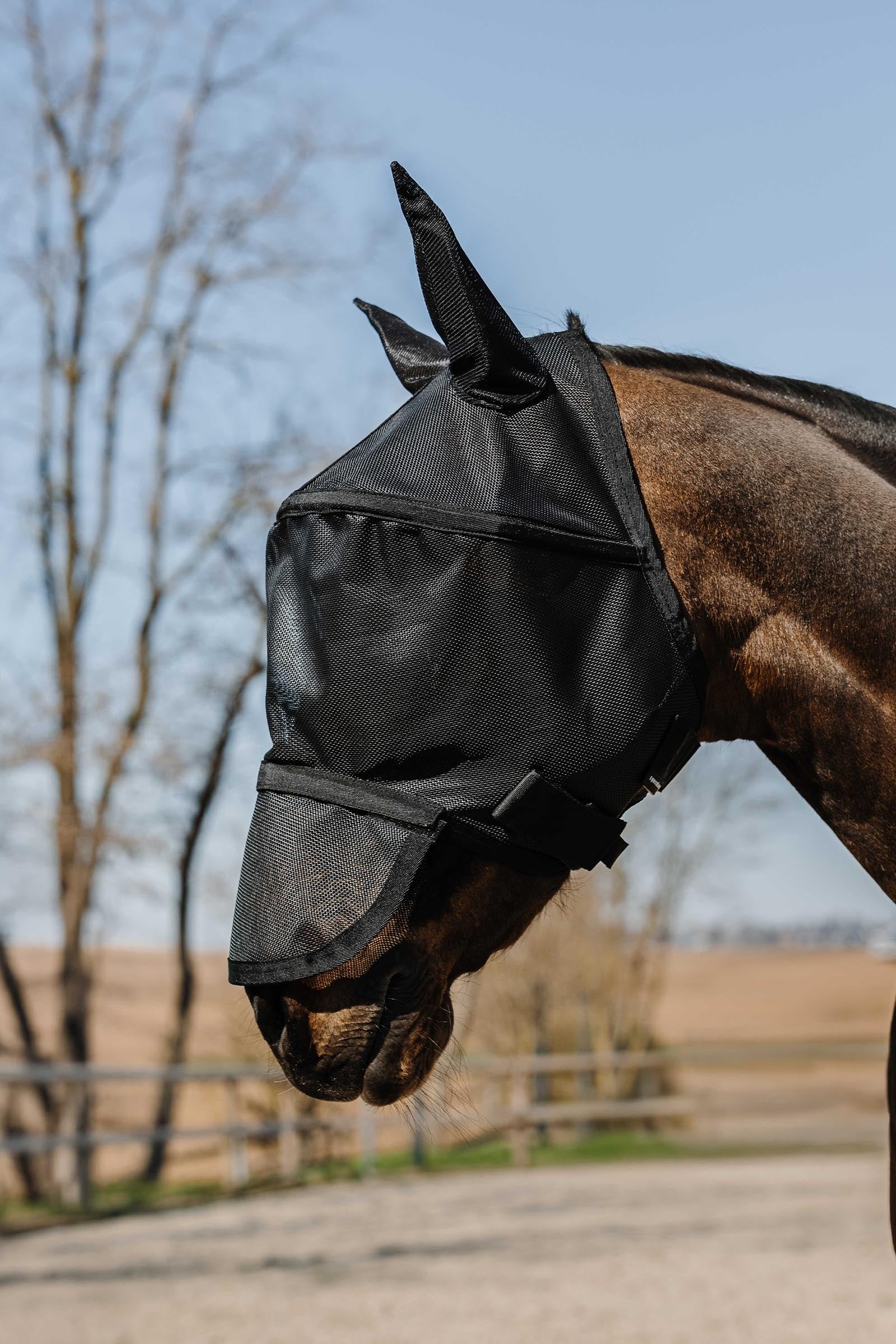 Equi Theme EQUITHÈME Protec Fly Mask/ UV Mask Antifly Protection for Horses