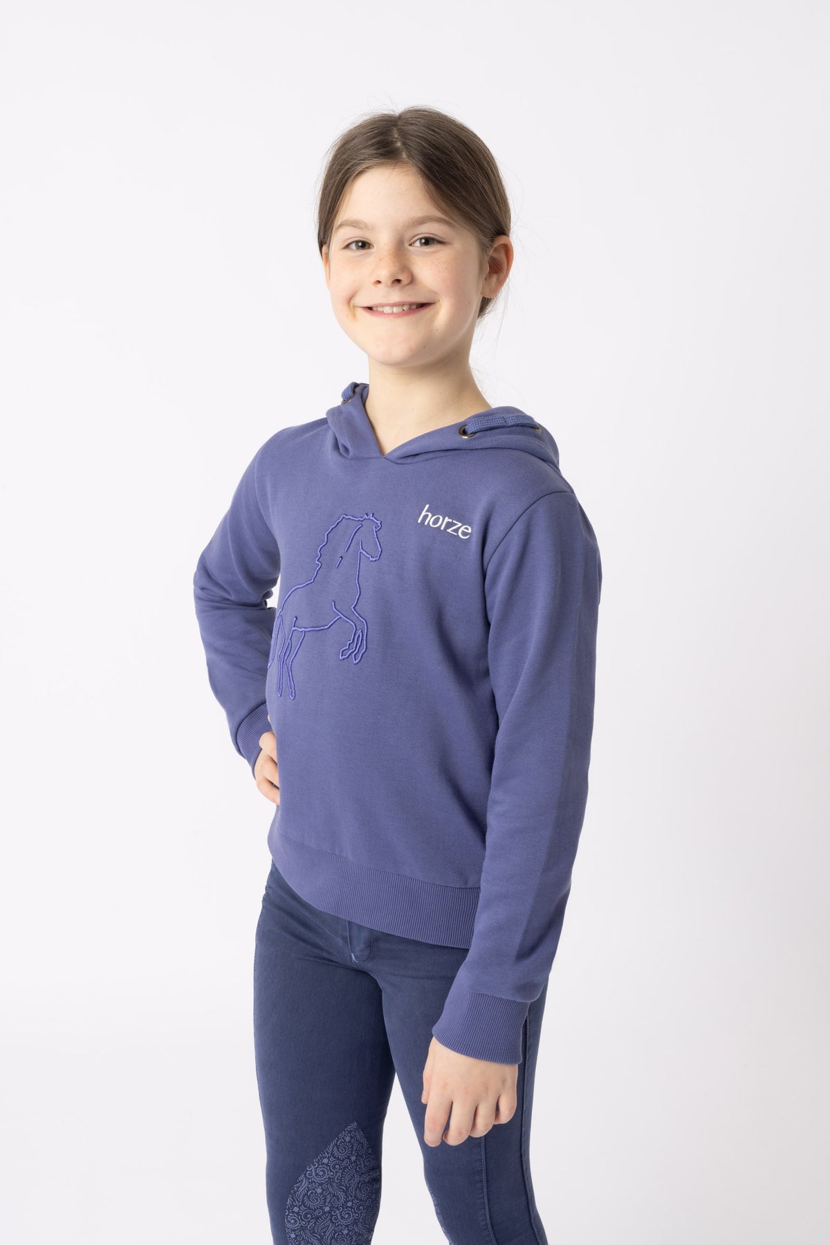 Horze Selma Hoodie, barnstorlek Barnridkläder